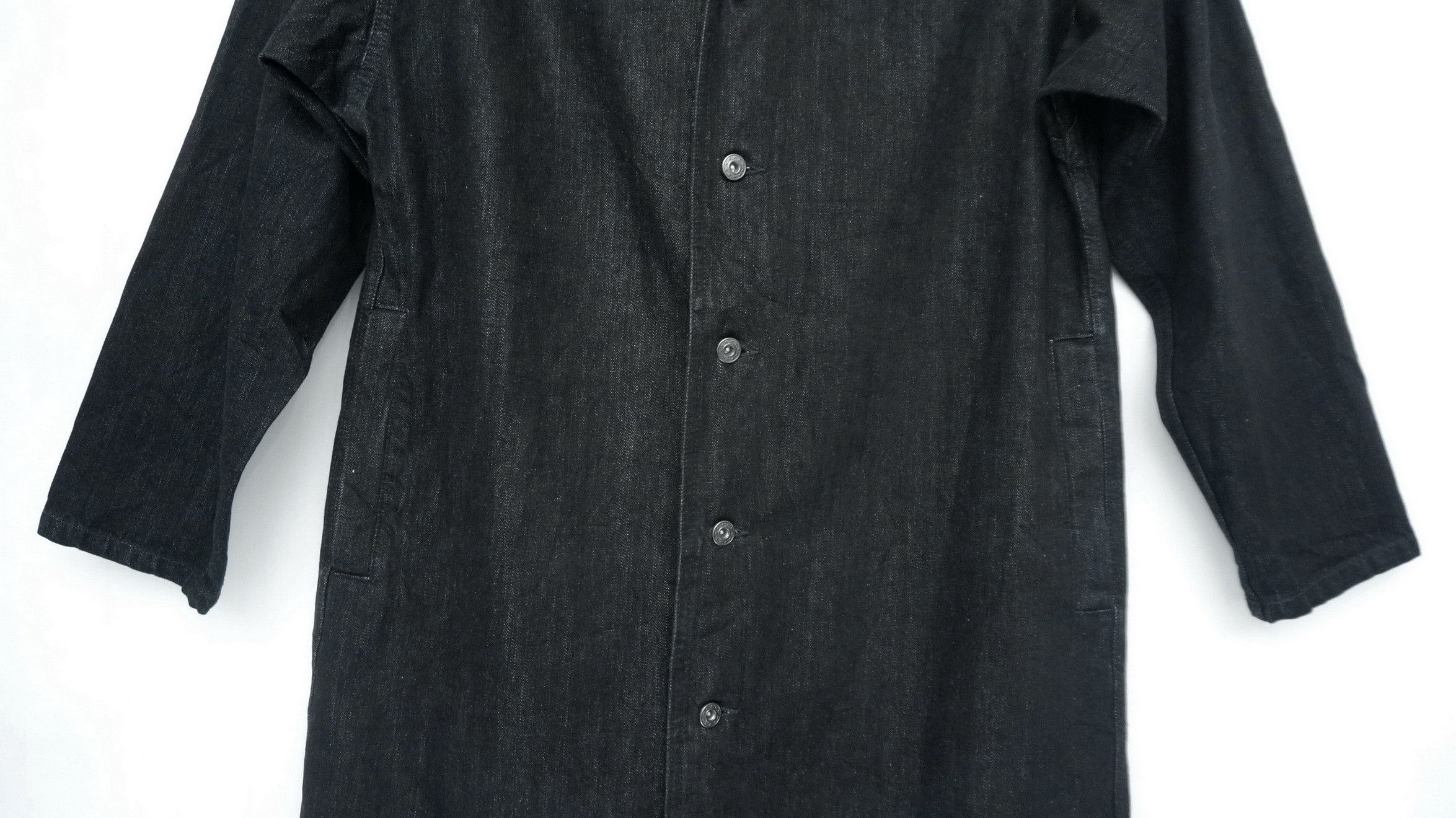 Japanese Brand JUNRED Tokyo Denim Long Coat Size US S / EU 44-46 / 1 - 5 Thumbnail