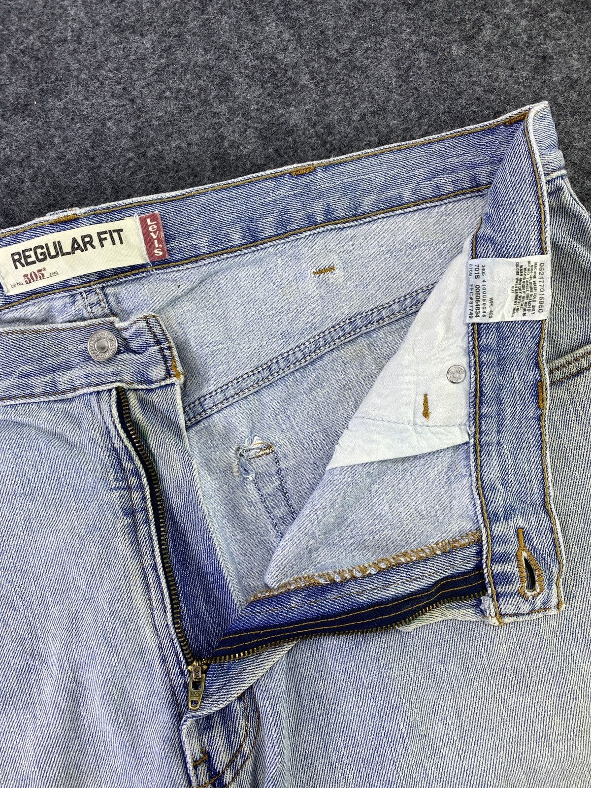 Levi's Vintage Levis 505 Jeans Blue Wash 40x30 - J739 Size US 40 / EU 56 - 3 Thumbnail