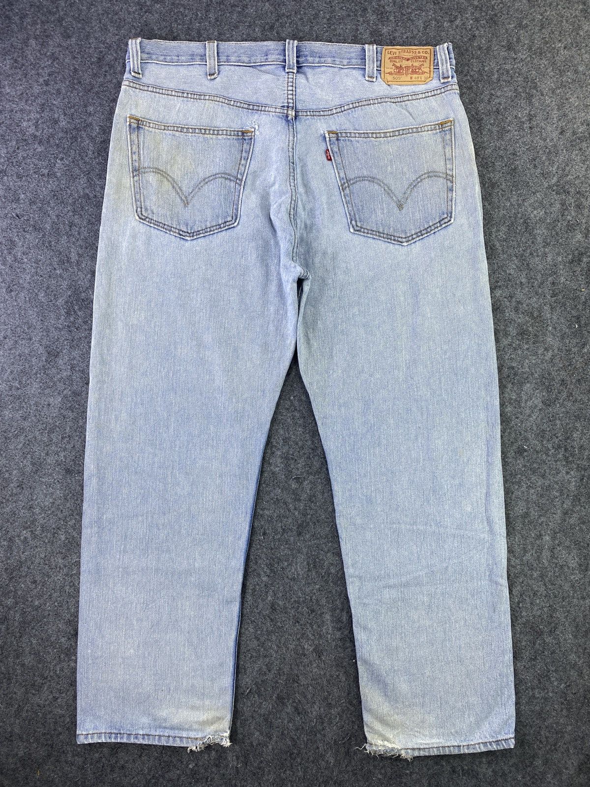 Levi's Vintage Levis 505 Jeans Blue Wash 40x30 - J739 Size US 40 / EU 56 - 2 Thumbnail