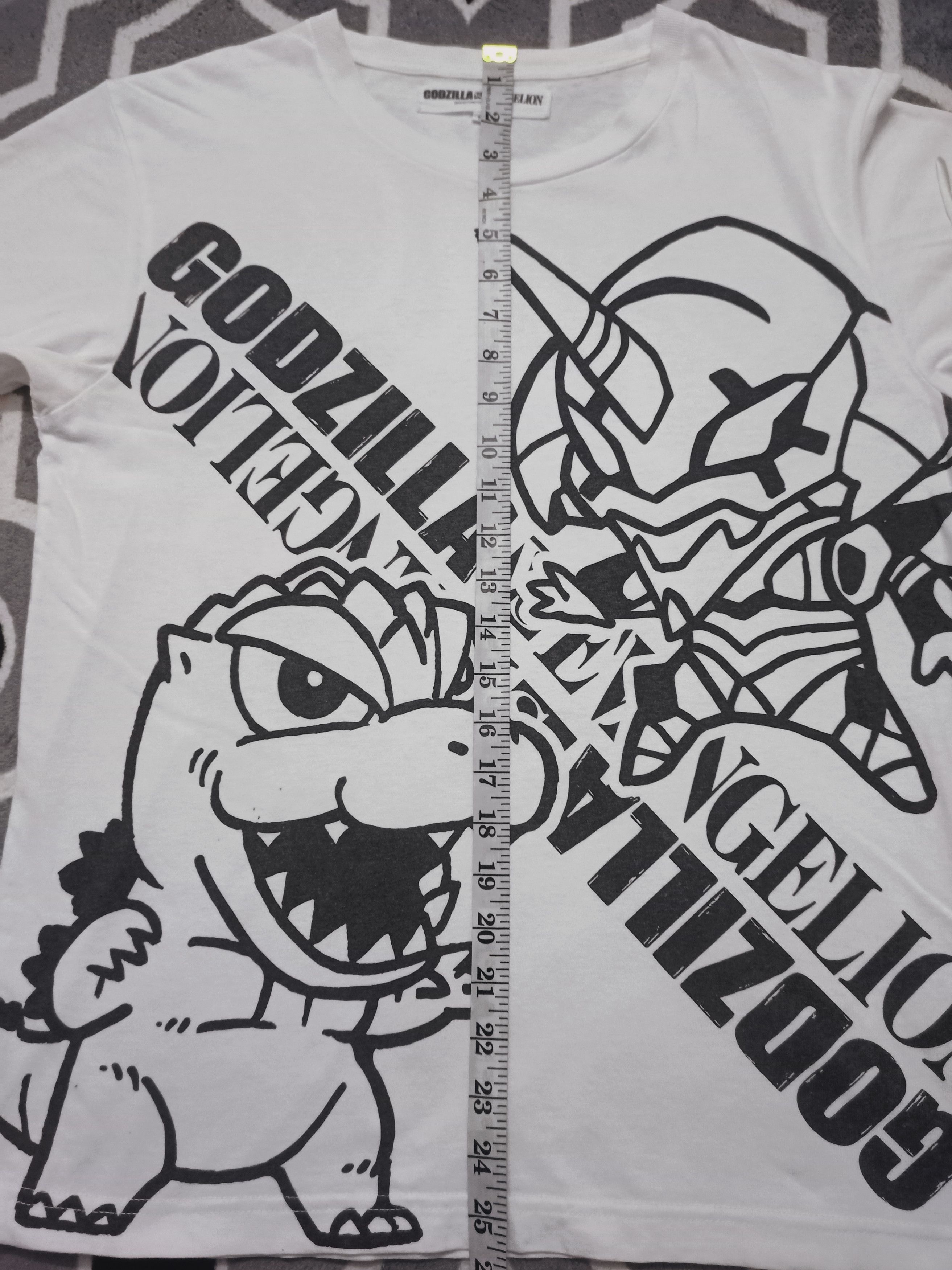 Anime × Cartoon Network × Japanese Brand Vtg EVANGELION GODZILLA JAPAN ANIME T Size US L / EU 52-54 / 3 - 5 Thumbnail