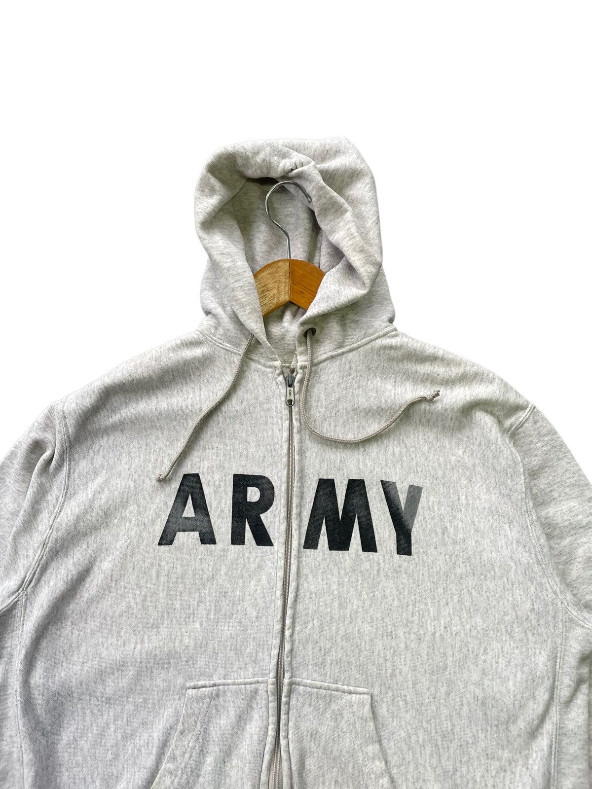 Vintage Vintage Army Zipper Hoodie 3 Blend Zipper Hoodie Size US XL / EU 56 / 4 - 3 Thumbnail