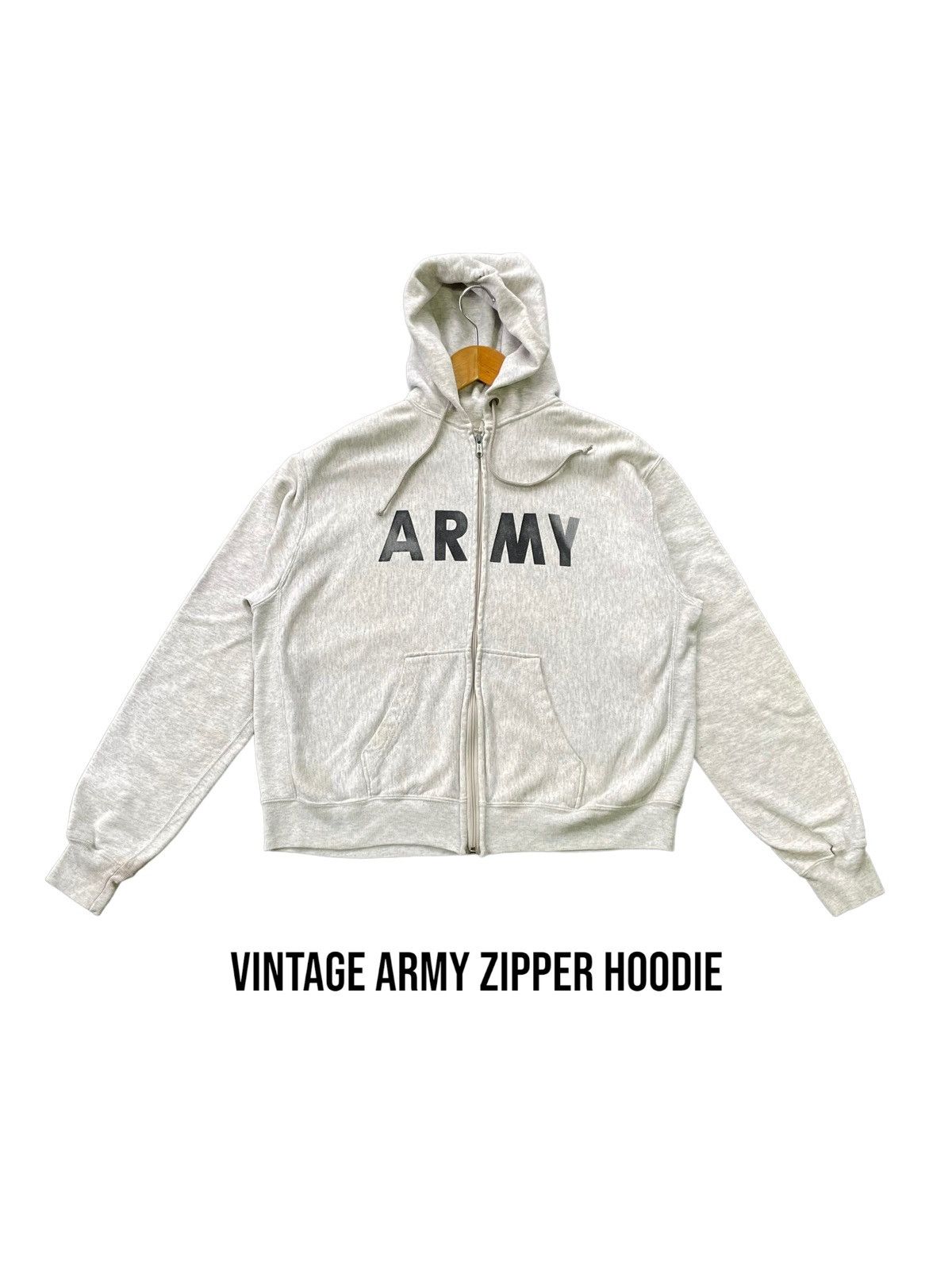 Vintage Vintage Army Zipper Hoodie 3 Blend Zipper Hoodie Size US XL / EU 56 / 4 - 1 Thumbnail