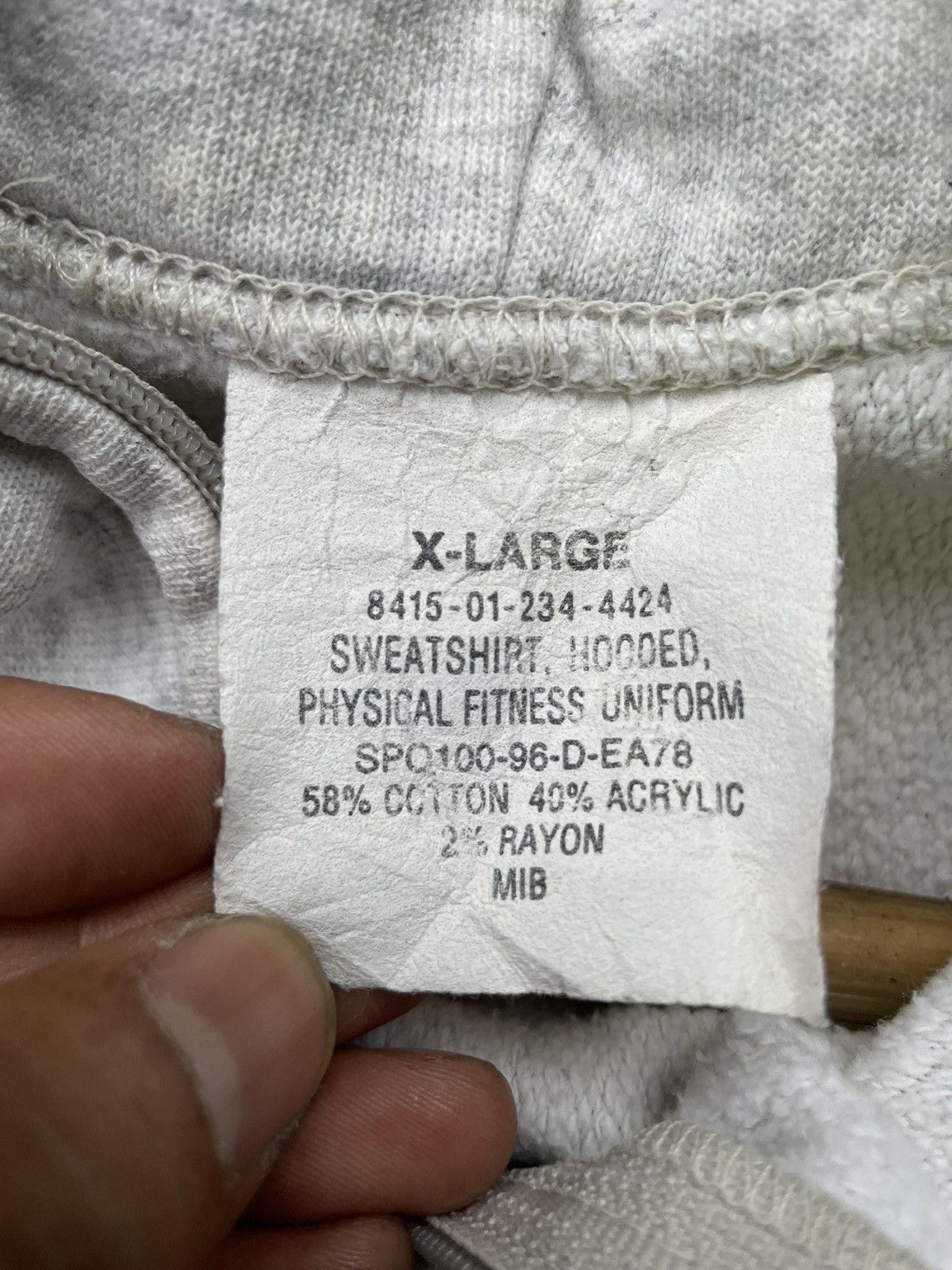 Vintage Vintage Army Zipper Hoodie 3 Blend Zipper Hoodie Size US XL / EU 56 / 4 - 8 Thumbnail
