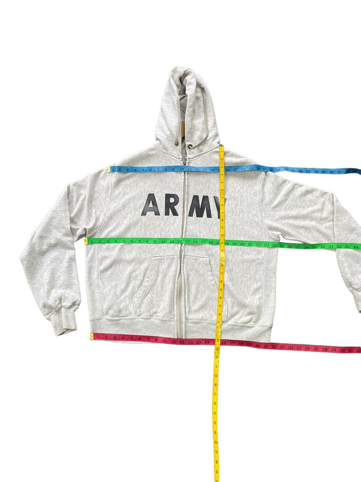 Vintage Vintage Army Zipper Hoodie 3 Blend Zipper Hoodie Size US XL / EU 56 / 4 - 6 Thumbnail