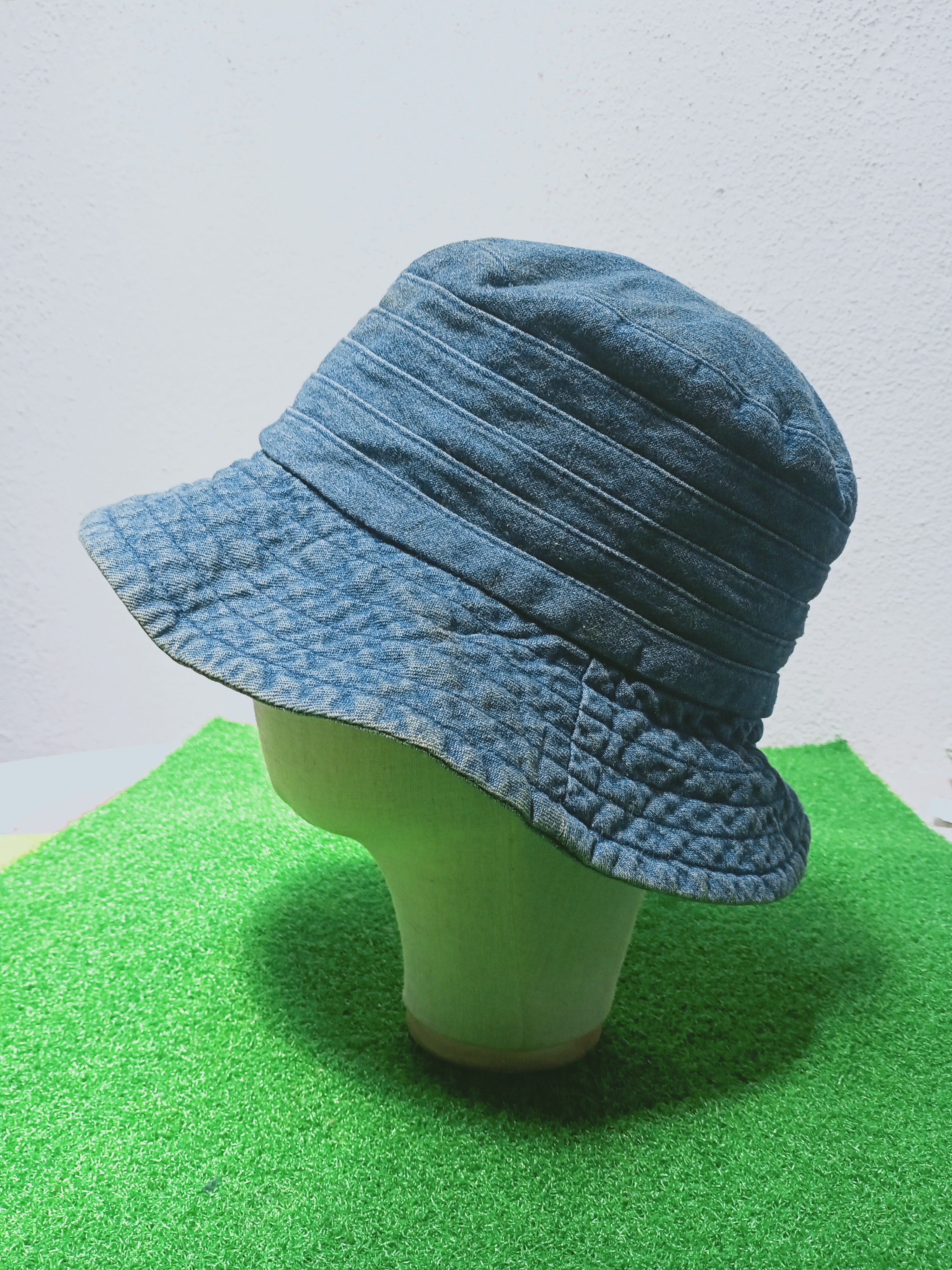 Japanese Brand × Vintage Vintage Japanese Blue Denim Bucket Hat Size ONE SIZE - 1 Thumbnail