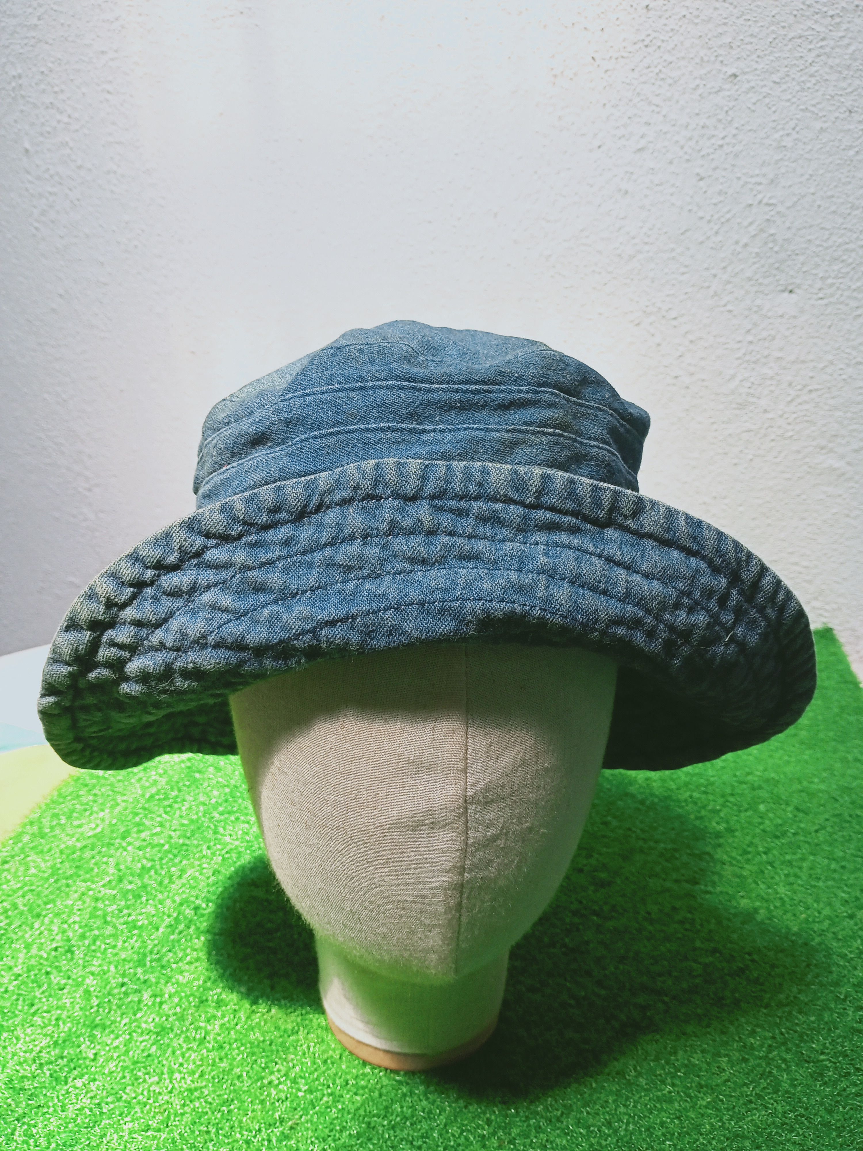 Japanese Brand × Vintage Vintage Japanese Blue Denim Bucket Hat Size ONE SIZE - 4 Thumbnail