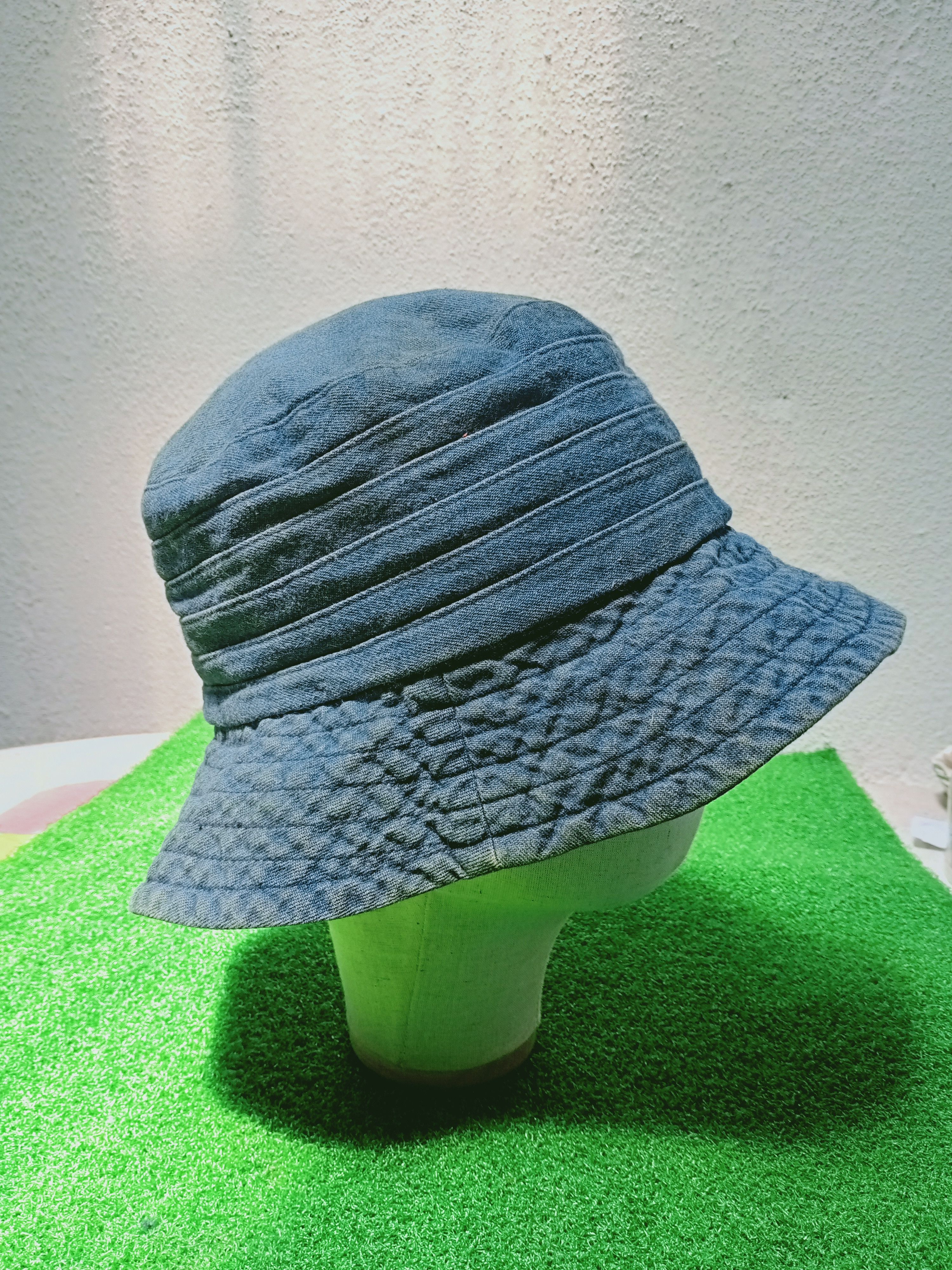 Japanese Brand × Vintage Vintage Japanese Blue Denim Bucket Hat Size ONE SIZE - 3 Thumbnail