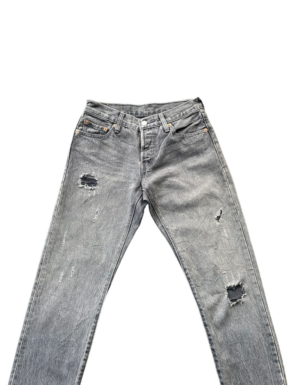 Levi's Levis 501 e Slim Distresed Jeans Size US 28 / EU 44 - 3 Thumbnail