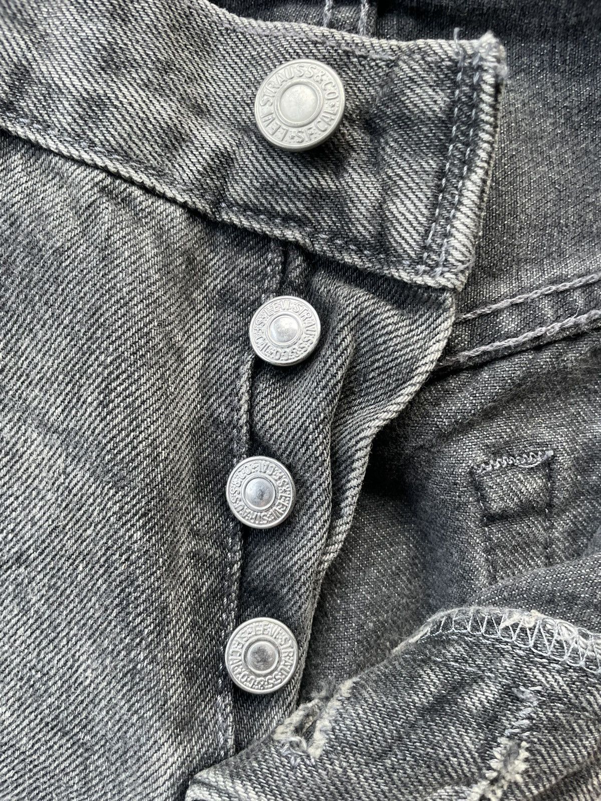Levi's Levis 501 e Slim Distresed Jeans Size US 28 / EU 44 - 17 Thumbnail