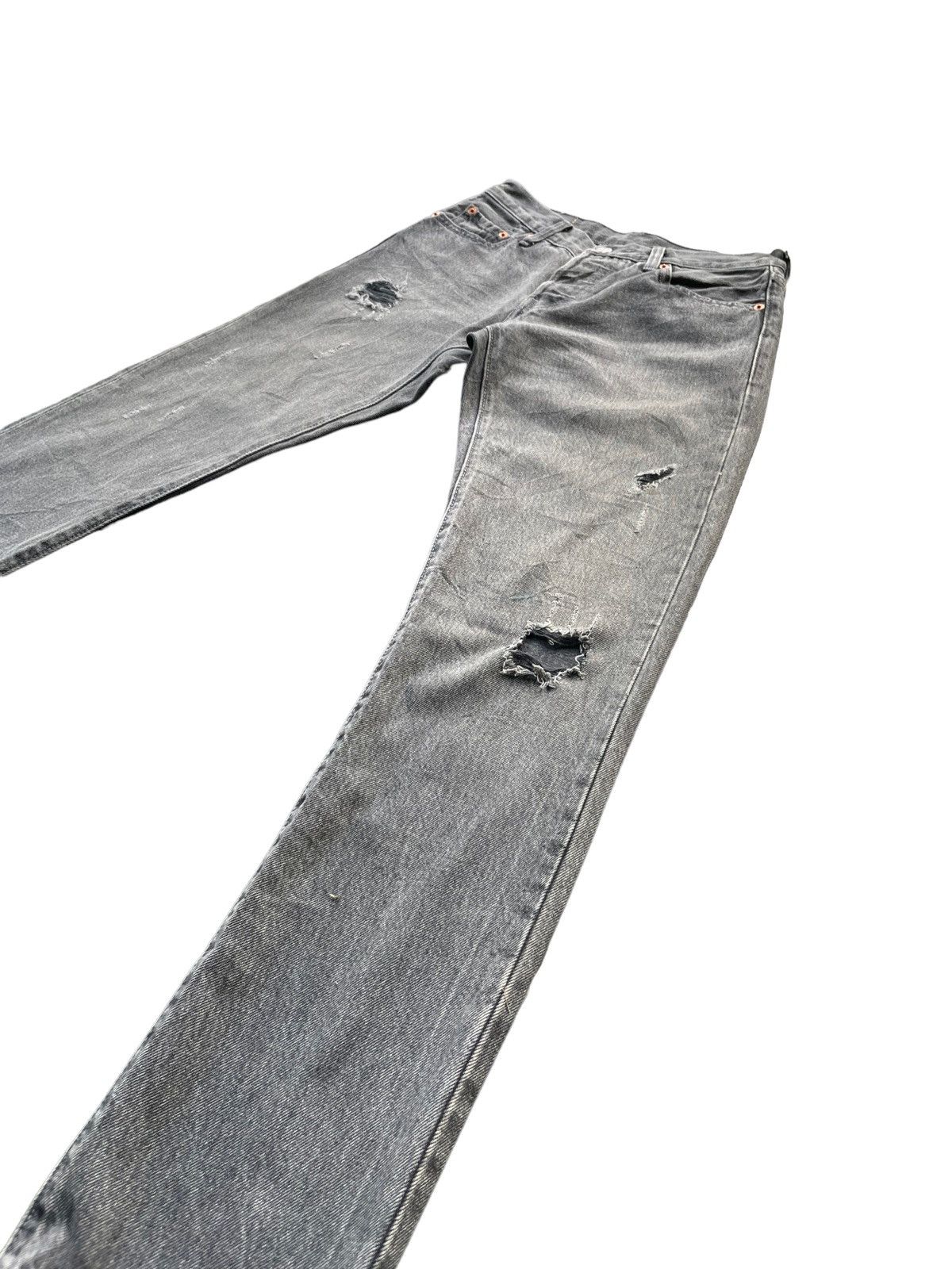 Levi's Levis 501 e Slim Distresed Jeans Size US 28 / EU 44 - 2 Thumbnail