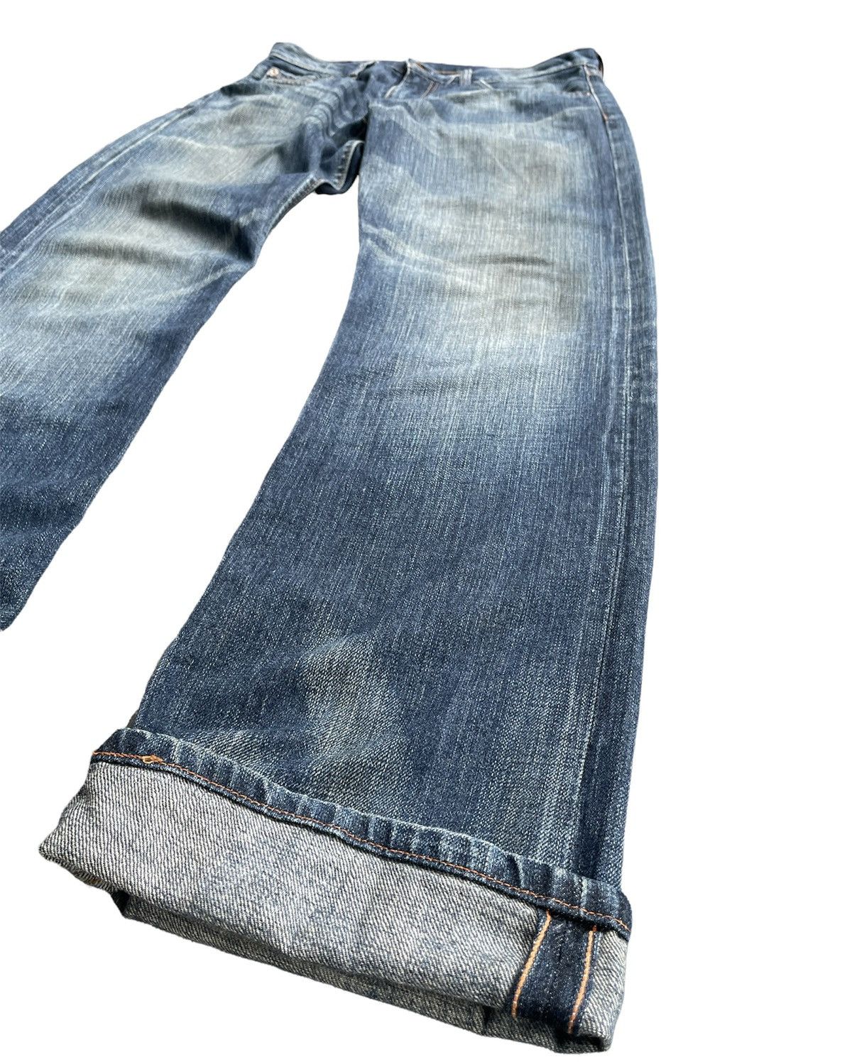 Levi's Vintage 2007 Levis 523 e Orangeline Selvedge Size US 31 - 4 Thumbnail