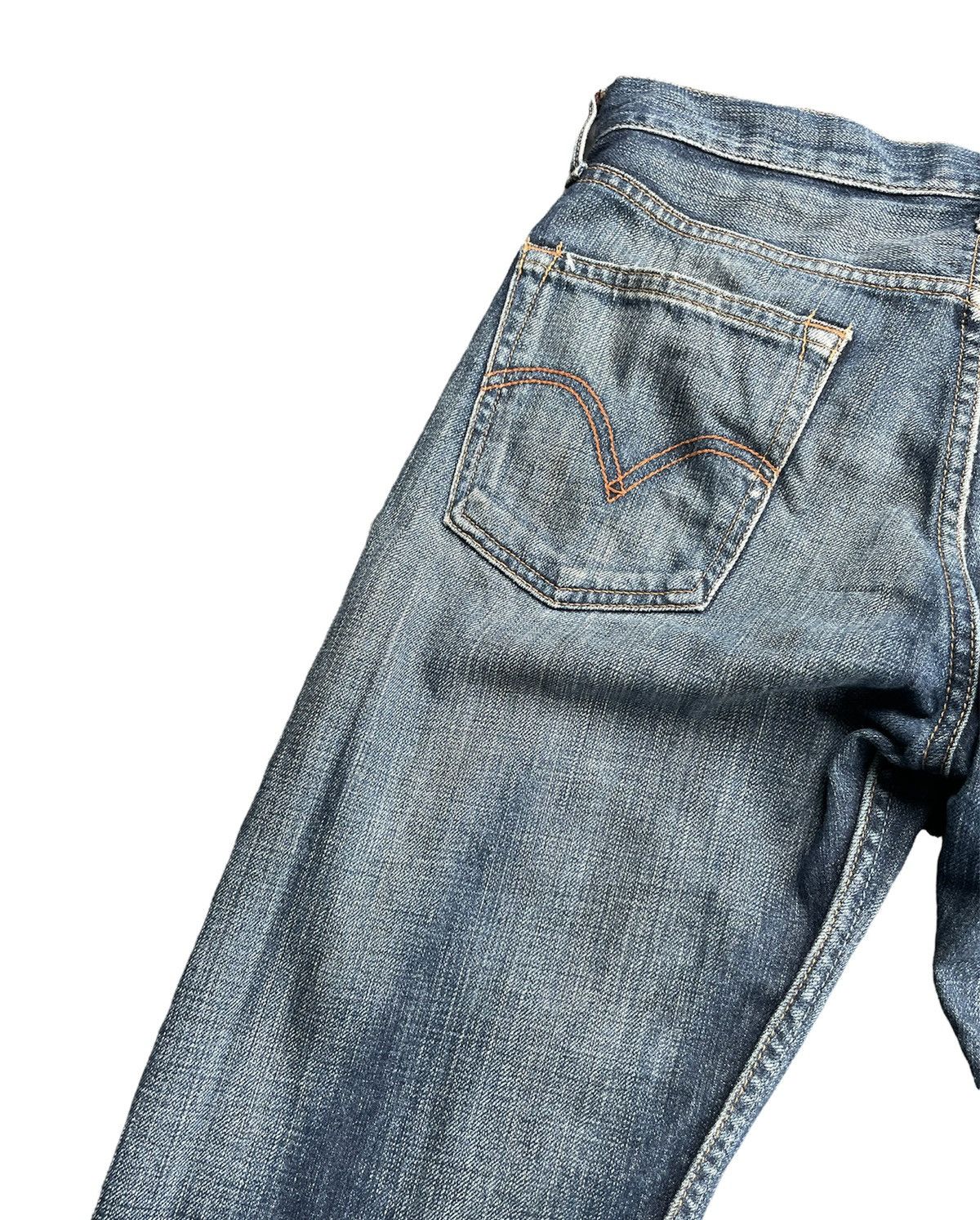 Levi's Vintage 2007 Levis 523 e Orangeline Selvedge Size US 31 - 14 Thumbnail