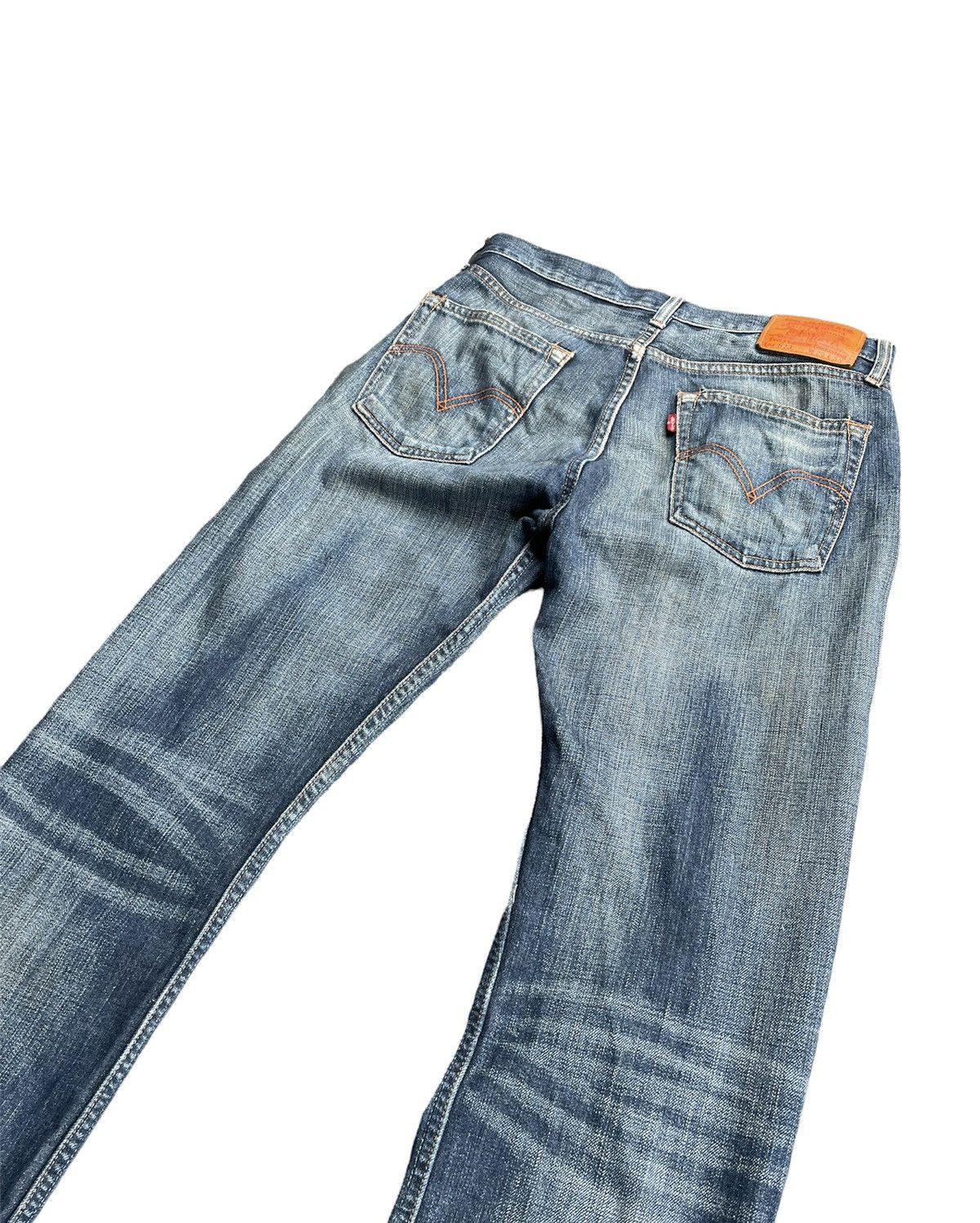 Levi's Vintage 2007 Levis 523 e Orangeline Selvedge Size US 31 - 12 Thumbnail