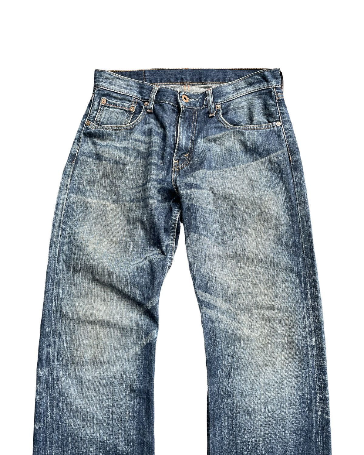 Levi's Vintage 2007 Levis 523 e Orangeline Selvedge Size US 31 - 5 Thumbnail
