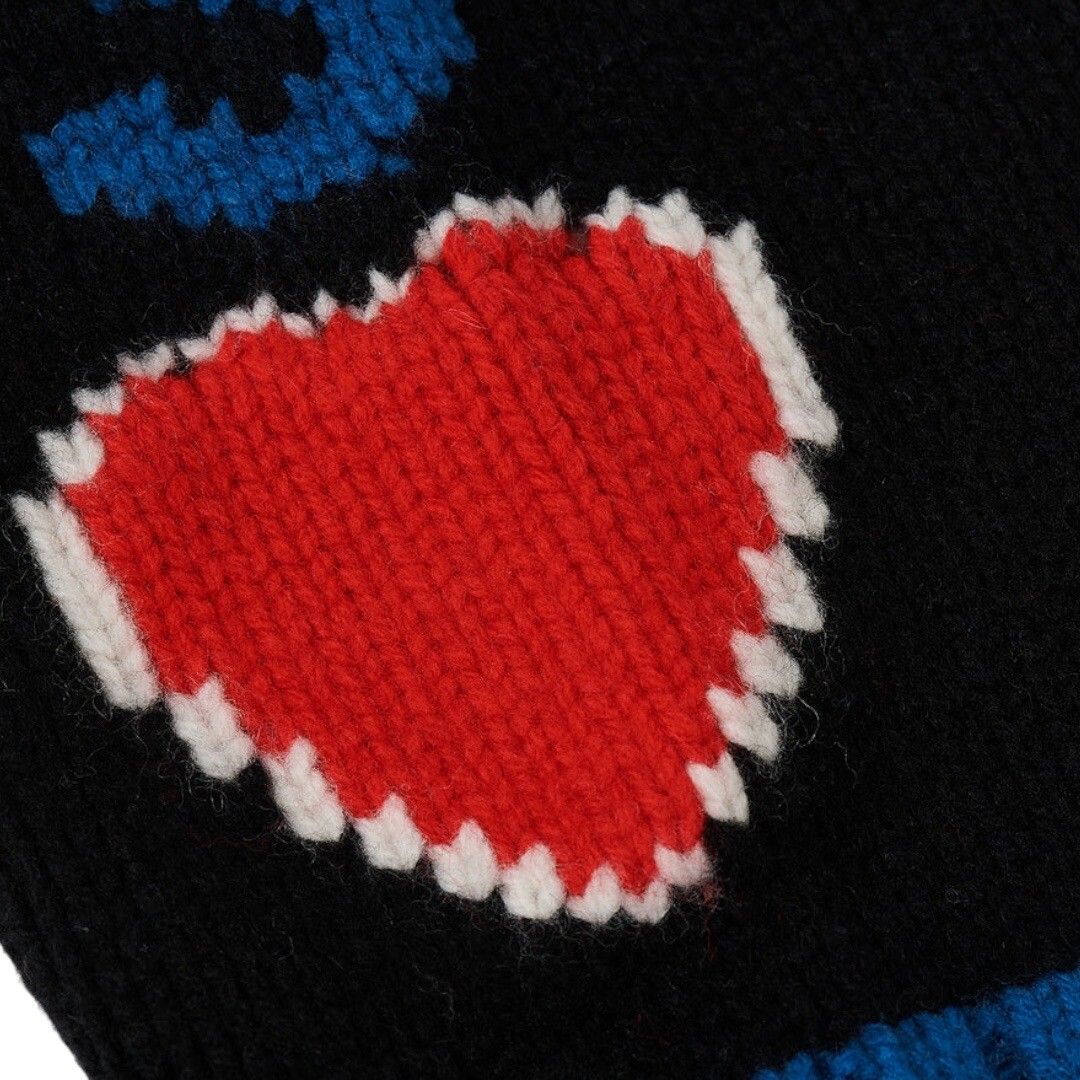 Palace Palace x Evisu Cowichan Knit Cardigan Sweater Black SS23 Size US XL / EU 56 / 4 - 5 Thumbnail