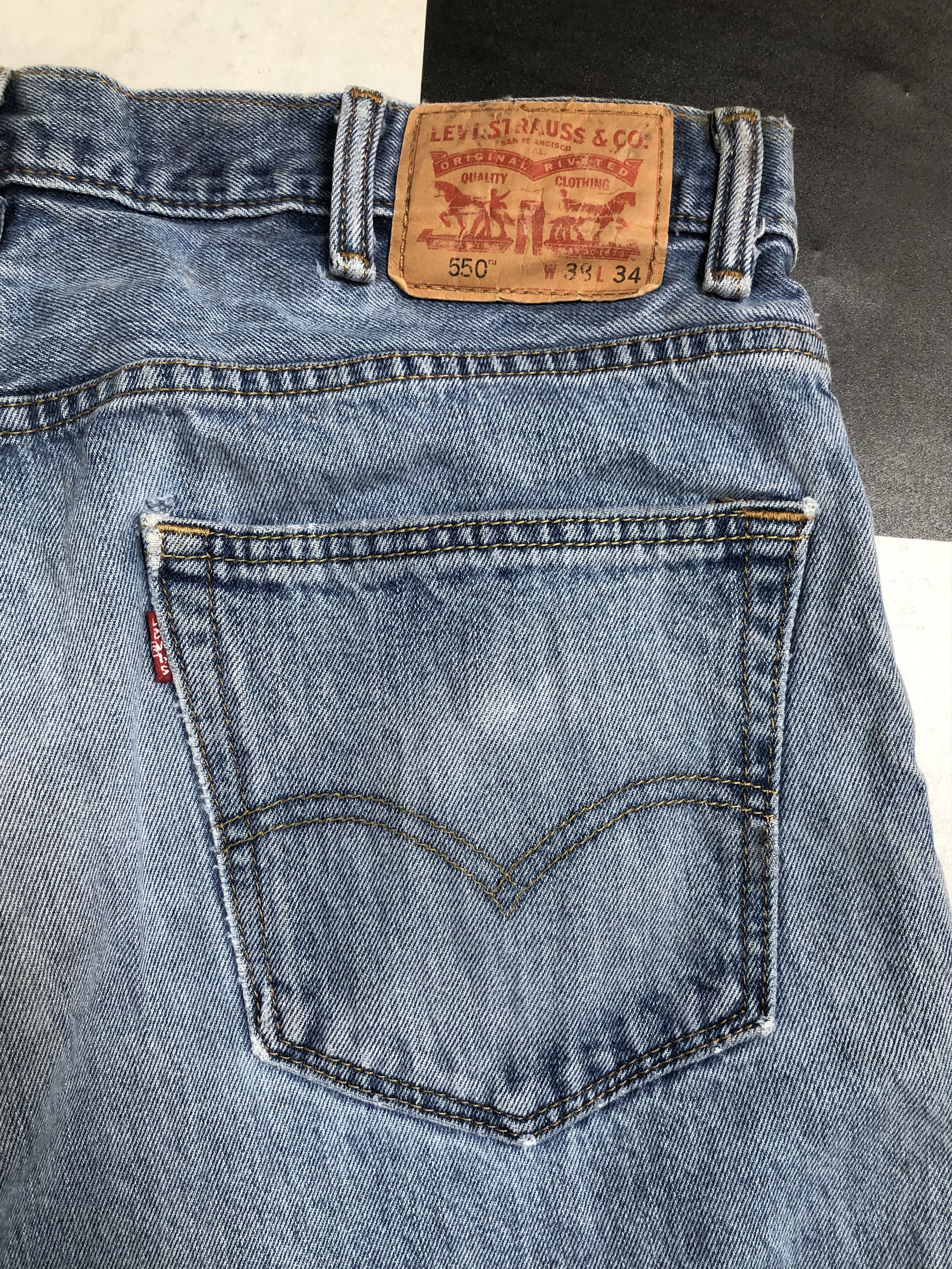 Levi's × Vintage Vintage Levi's 550 Relaxed Fit Jeans L450 Size US 36 / EU 52 - 10 Thumbnail