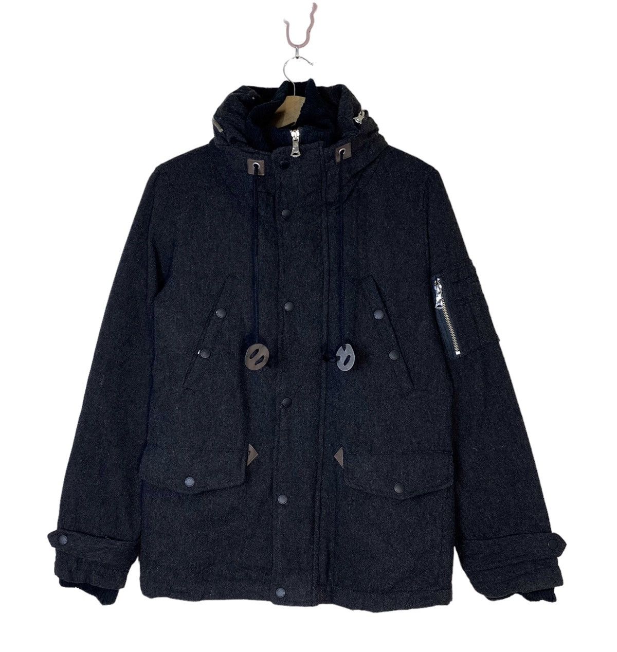 Japanese Brand × Takeo Kikuchi Rare THE SHOP TK Mixpice Wool Jacket Zipper Snap Button Size US M / EU 48-50 / 2 - 1 Thumbnail
