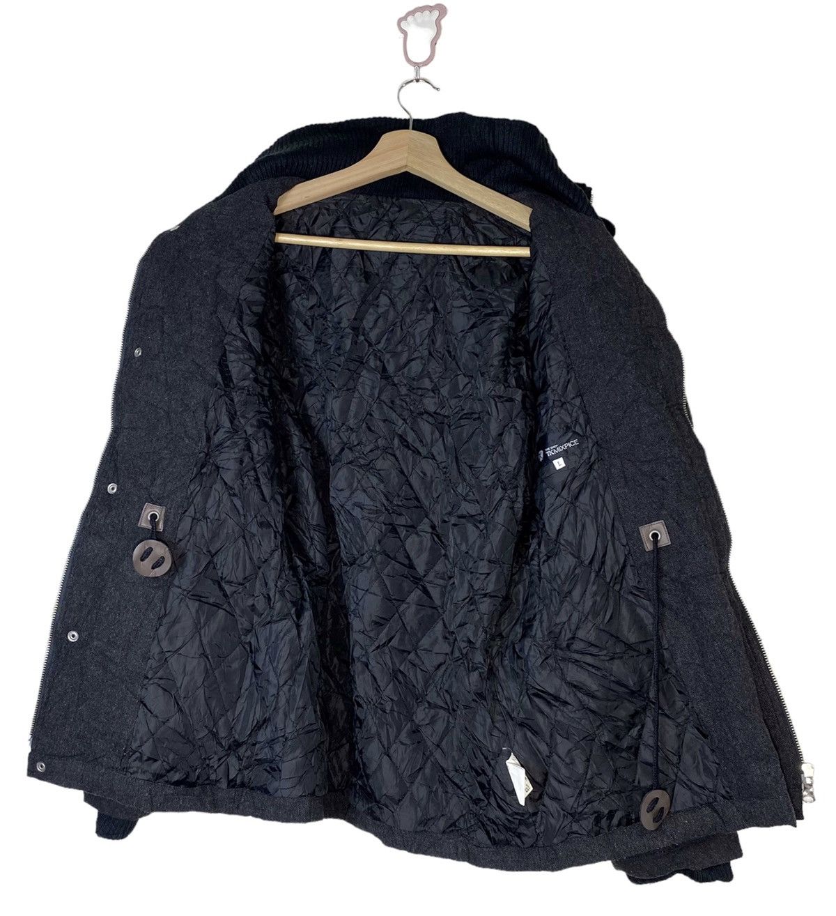 Japanese Brand × Takeo Kikuchi Rare THE SHOP TK Mixpice Wool Jacket Zipper Snap Button Size US M / EU 48-50 / 2 - 8 Thumbnail