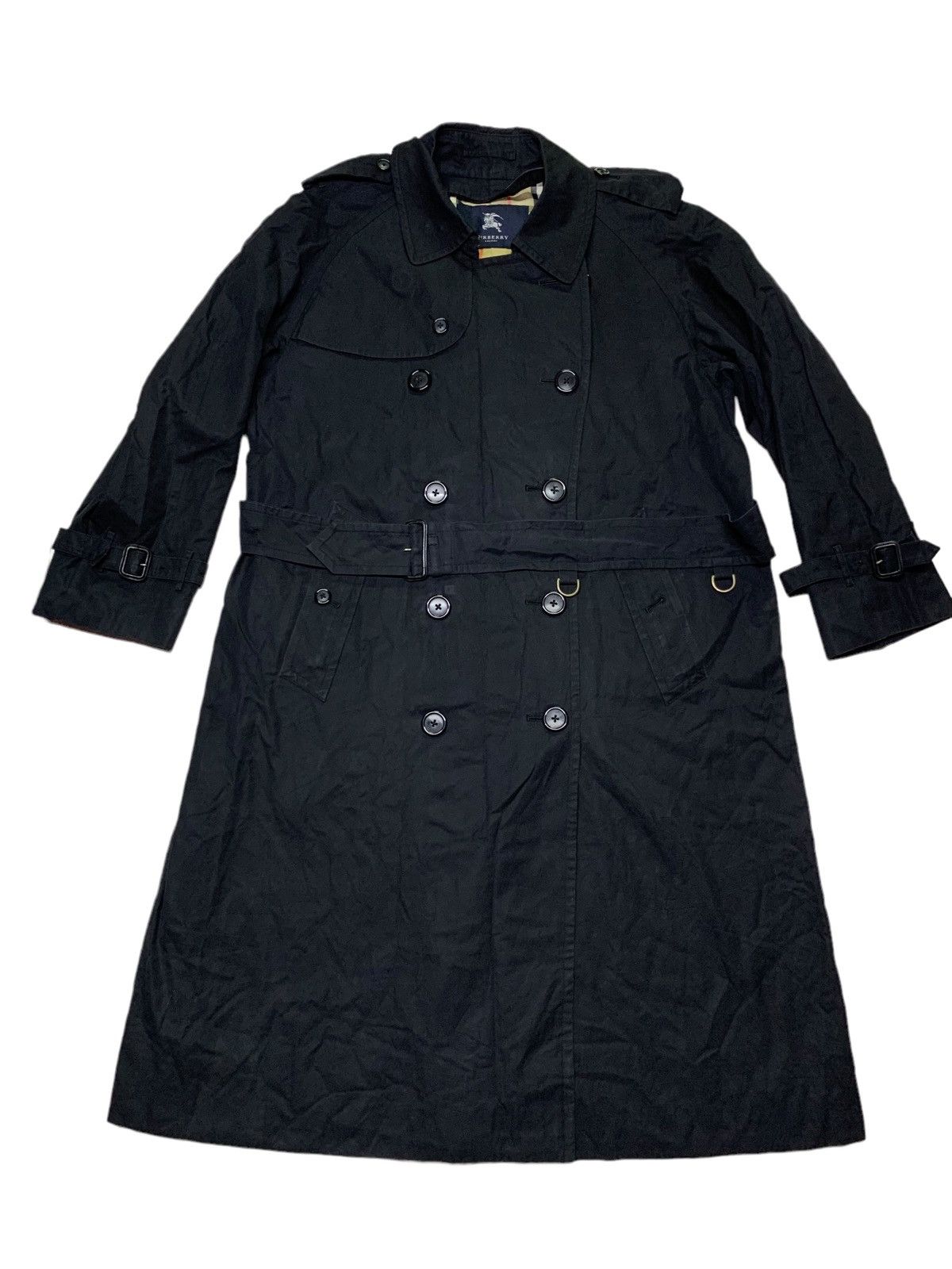 Burberry Vintage Burberry long trench coat in dark blue Size US M / EU 48-50 / 2 - 3 Thumbnail