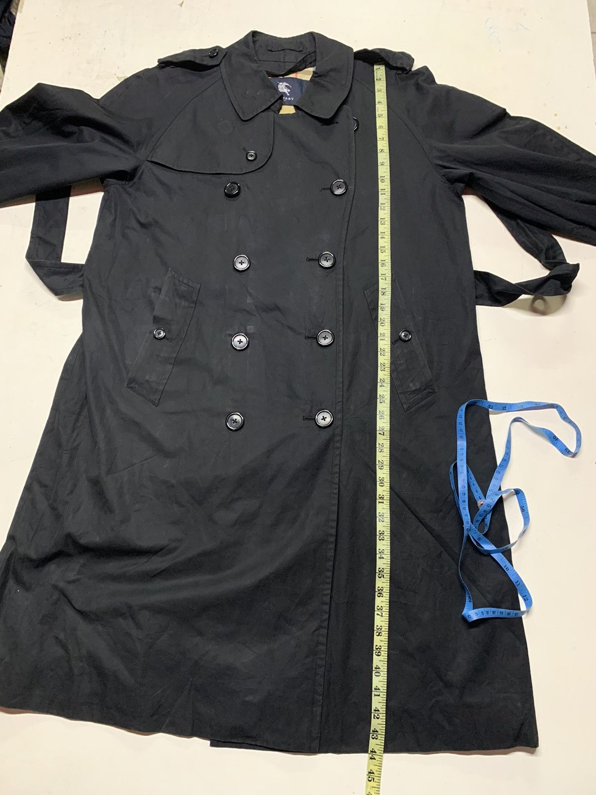 Burberry Vintage Burberry long trench coat in dark blue Size US M / EU 48-50 / 2 - 21 Thumbnail