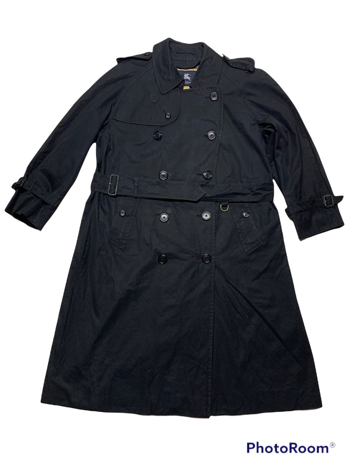 Burberry Vintage Burberry long trench coat in dark blue Size US M / EU 48-50 / 2 - 5 Thumbnail