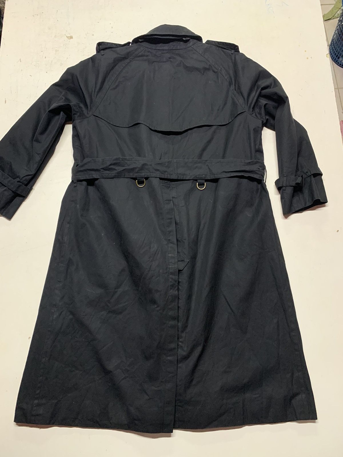Burberry Vintage Burberry long trench coat in dark blue Size US M / EU 48-50 / 2 - 7 Thumbnail