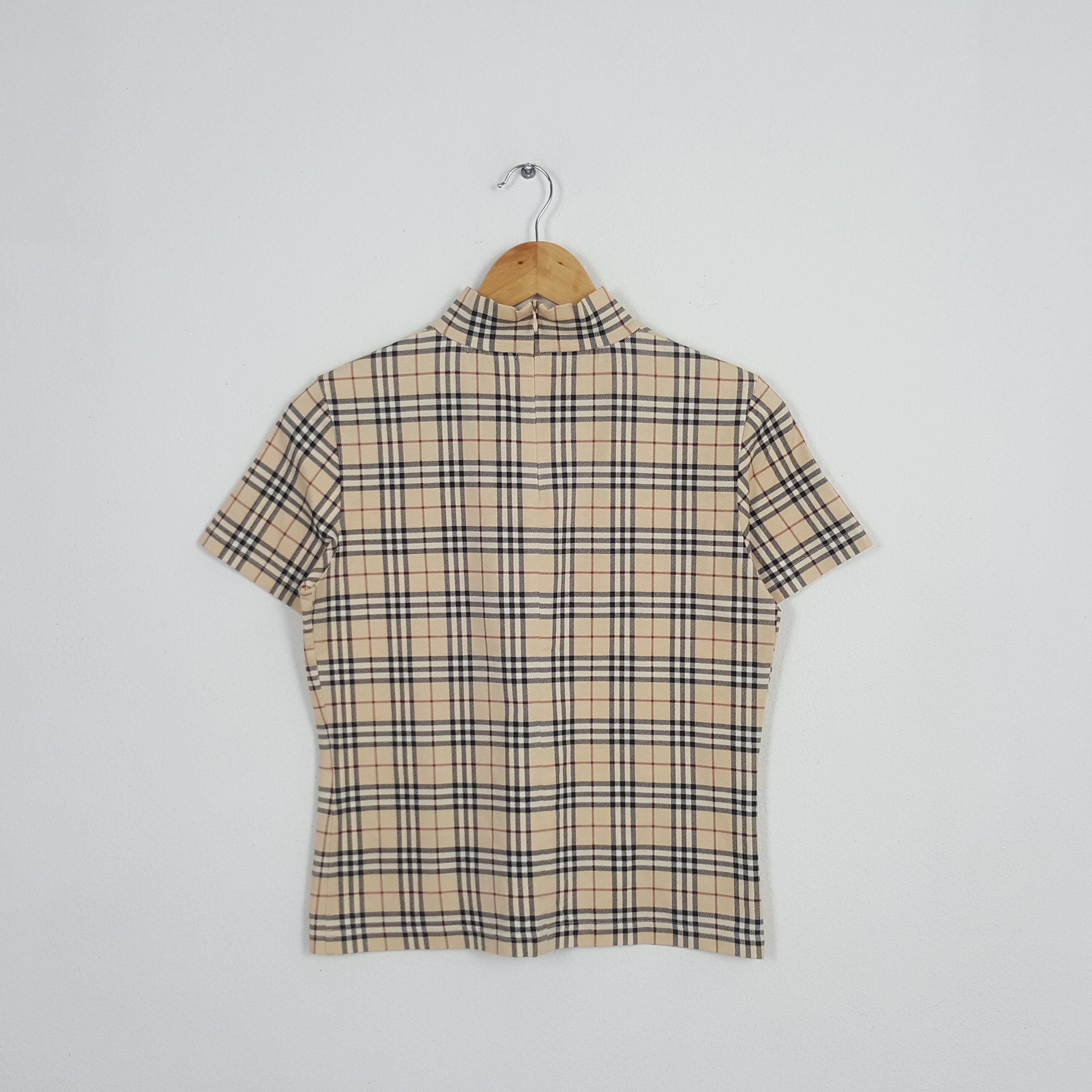 Burberry × Vintage Vintage Burberry London Nova Check Tshirt Size S / US 4 / IT 40 - 3 Thumbnail