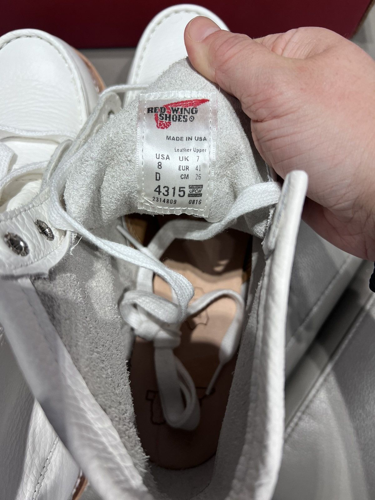 CNCPTS × Red Wing Red Wing Heritage X Concepts 6” Moc Toe White Leather Boots Size US 8 / EU 41 - 11 Thumbnail