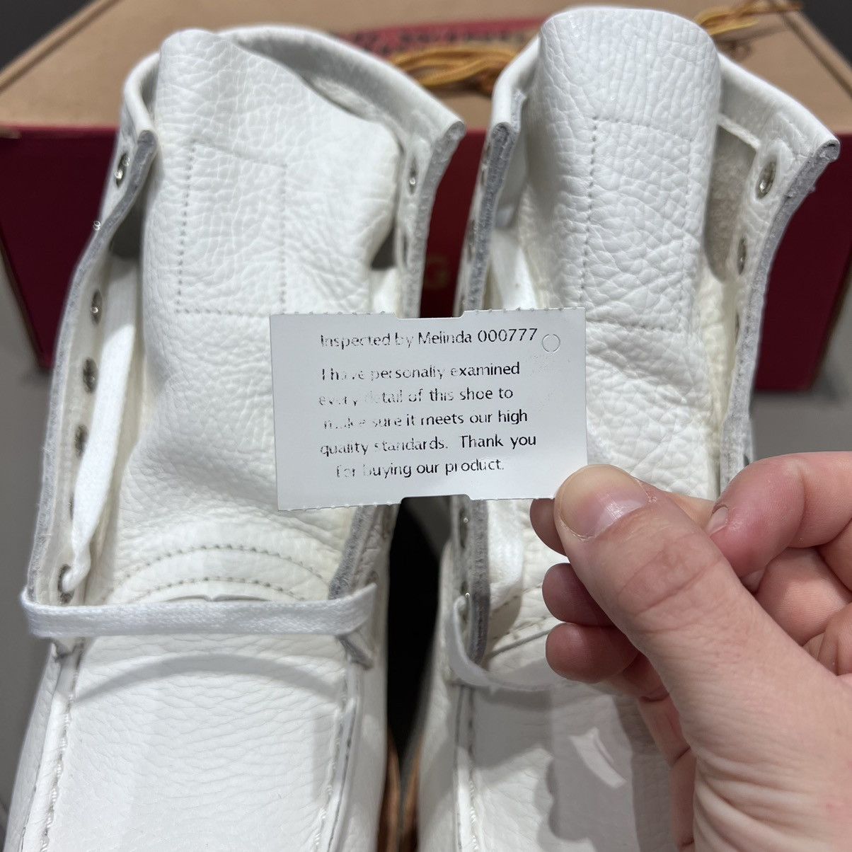 CNCPTS × Red Wing Red Wing Heritage X Concepts 6” Moc Toe White Leather Boots Size US 8 / EU 41 - 4 Thumbnail