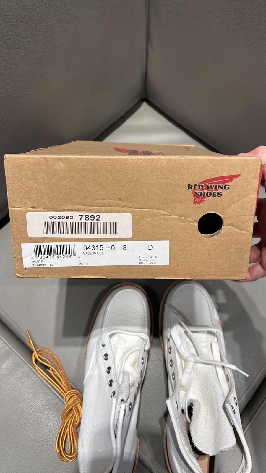 CNCPTS × Red Wing Red Wing Heritage X Concepts 6” Moc Toe White Leather Boots Size US 8 / EU 41 - 13 Thumbnail