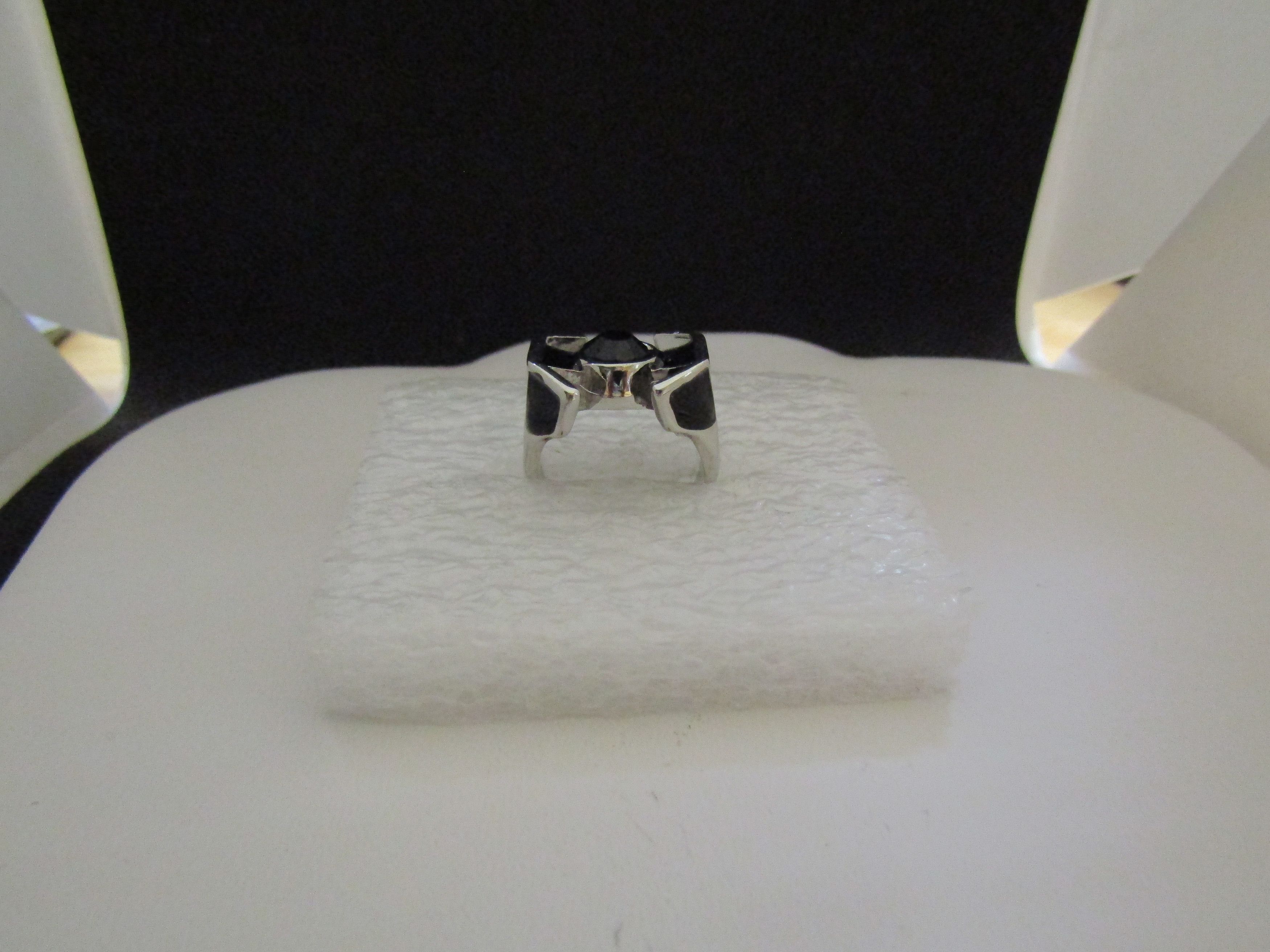 Other Black Cz Starship Tibetan Silver Ring - Size 7.25 Size ONE SIZE - 3 Thumbnail