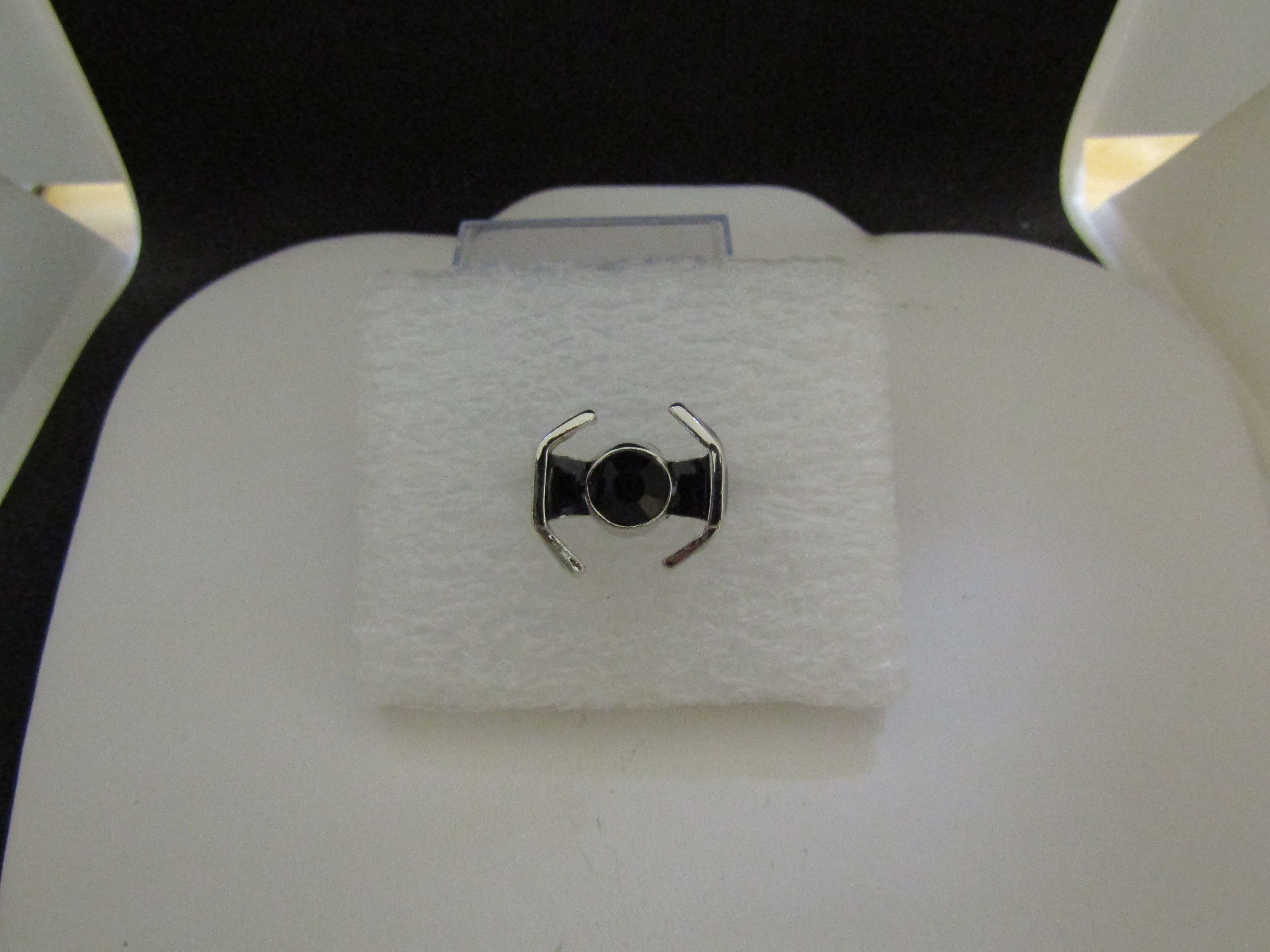 Other Black Cz Starship Tibetan Silver Ring - Size 7.25 Size ONE SIZE - 1 Thumbnail