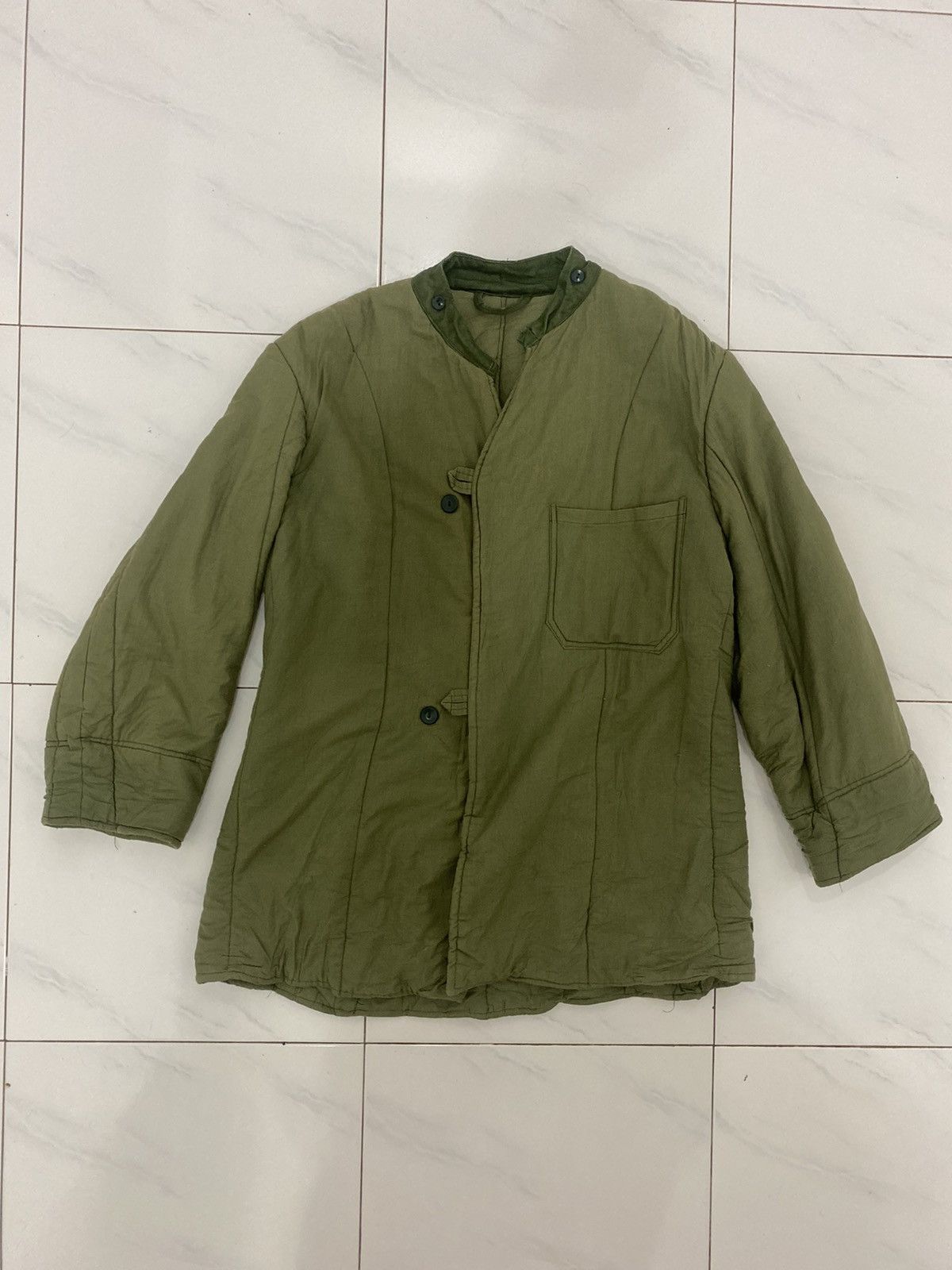 Vintage 🔥Vintage🔥 SZR1987 Hungarian Tanker Military Jacket Size 50 Size US L / EU 52-54 / 3 - 2 Thumbnail