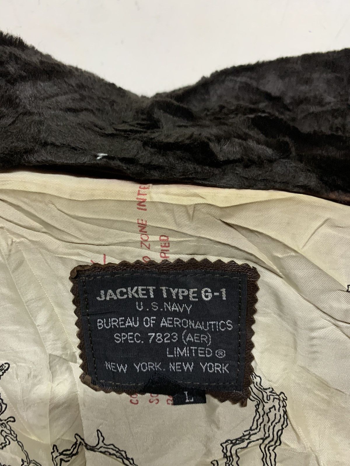 Other Leather jacket type g-1 us.navy Size US L / EU 52-54 / 3 - 14 Thumbnail