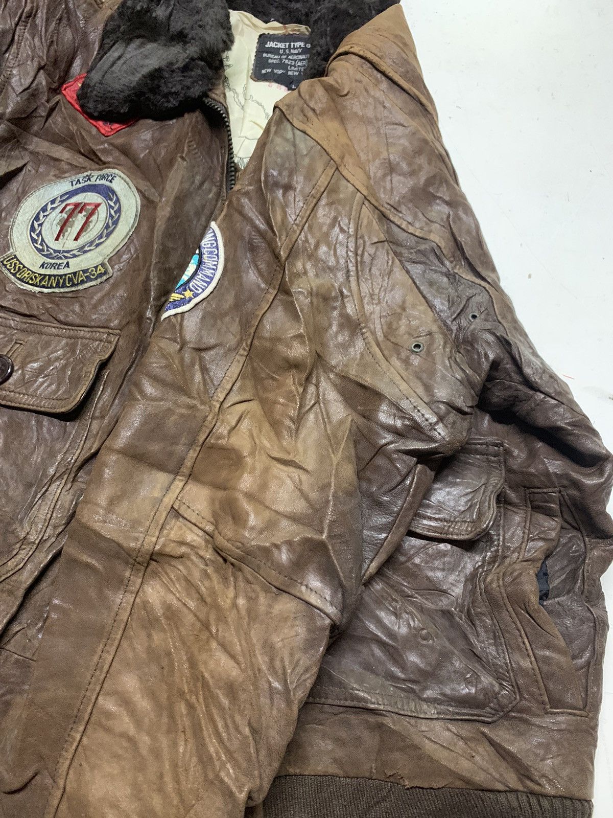 Other Leather jacket type g-1 us.navy Size US L / EU 52-54 / 3 - 21 Thumbnail