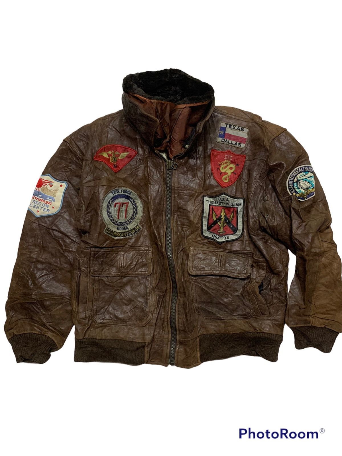 Other Leather jacket type g-1 us.navy Size US L / EU 52-54 / 3 - 5 Thumbnail