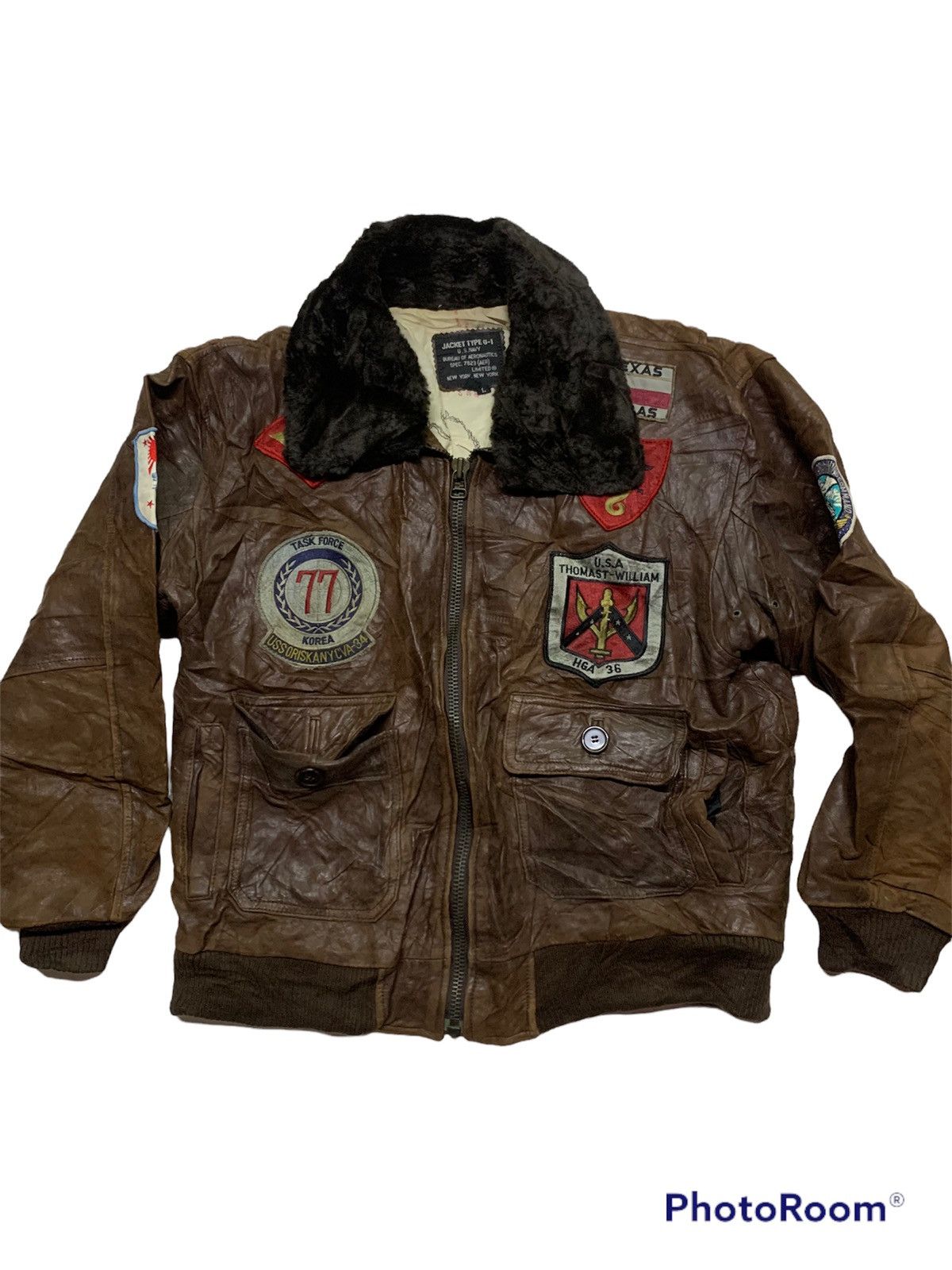 Other Leather jacket type g-1 us.navy Size US L / EU 52-54 / 3 - 3 Thumbnail