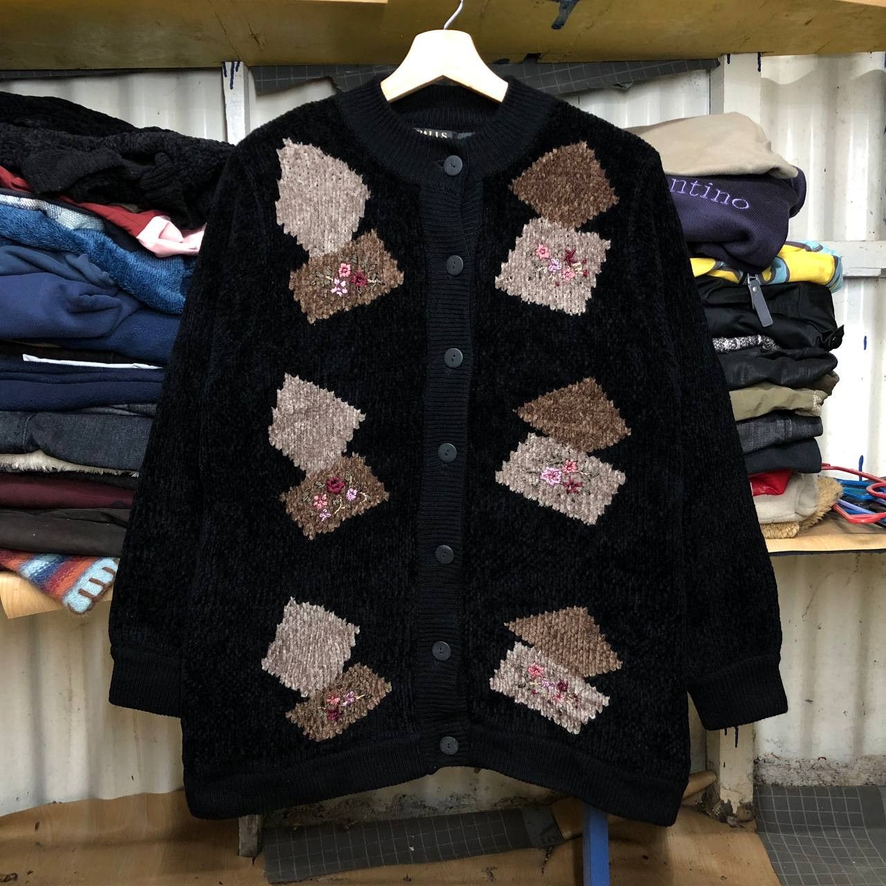 Japanese Brand Vintage Palls Pyra Cardigan Size US M / EU 48-50 / 2 - 1 Thumbnail