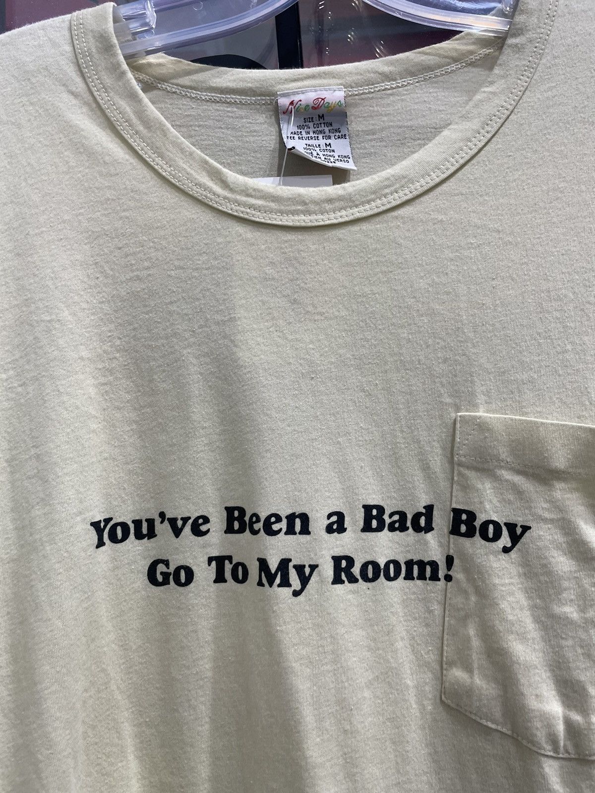 Vintage You've been a bad boy go to my room! Joke statement art