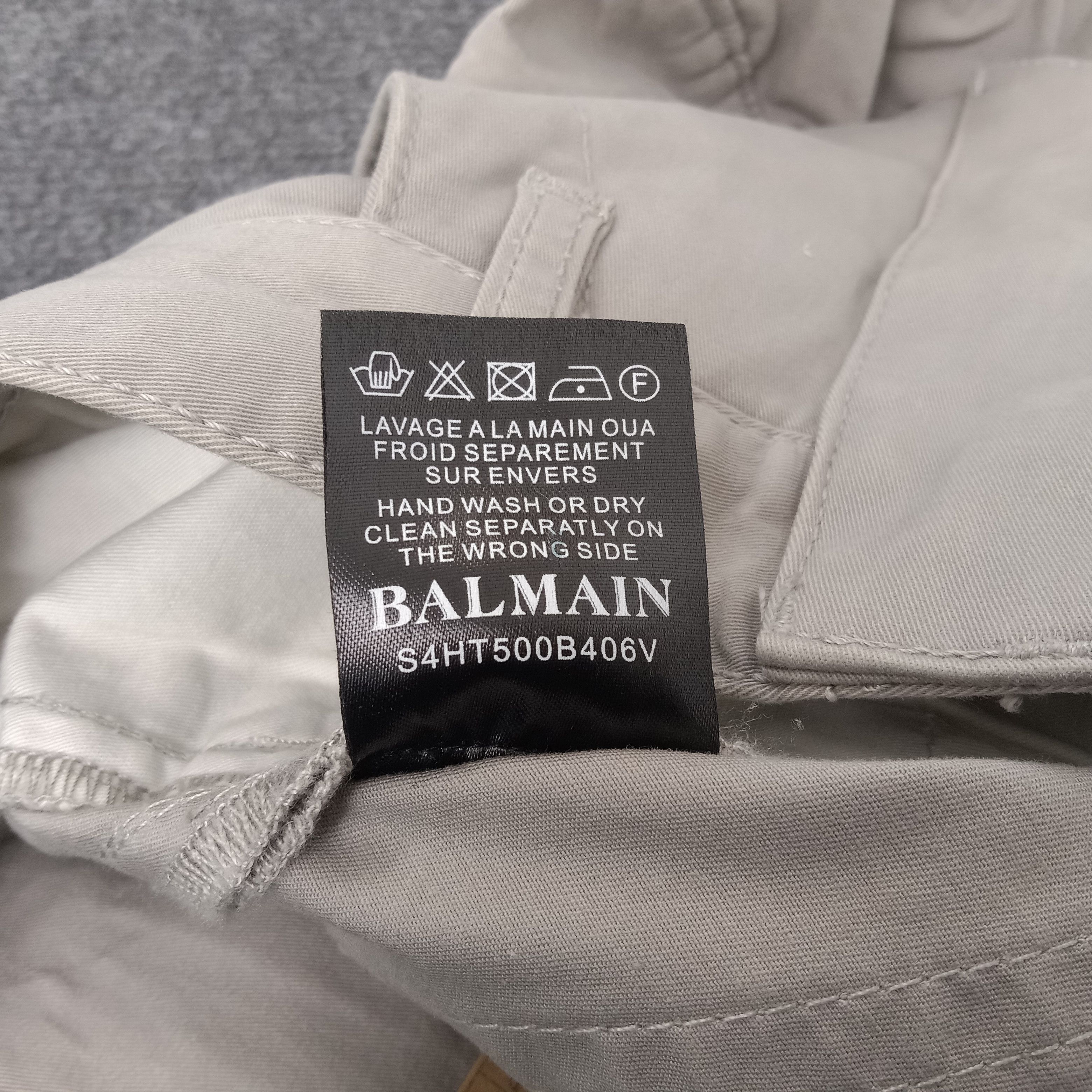 Vintage Vintage Balmain Paris Bikers Skinny Pants Size US 31 - 9 Thumbnail