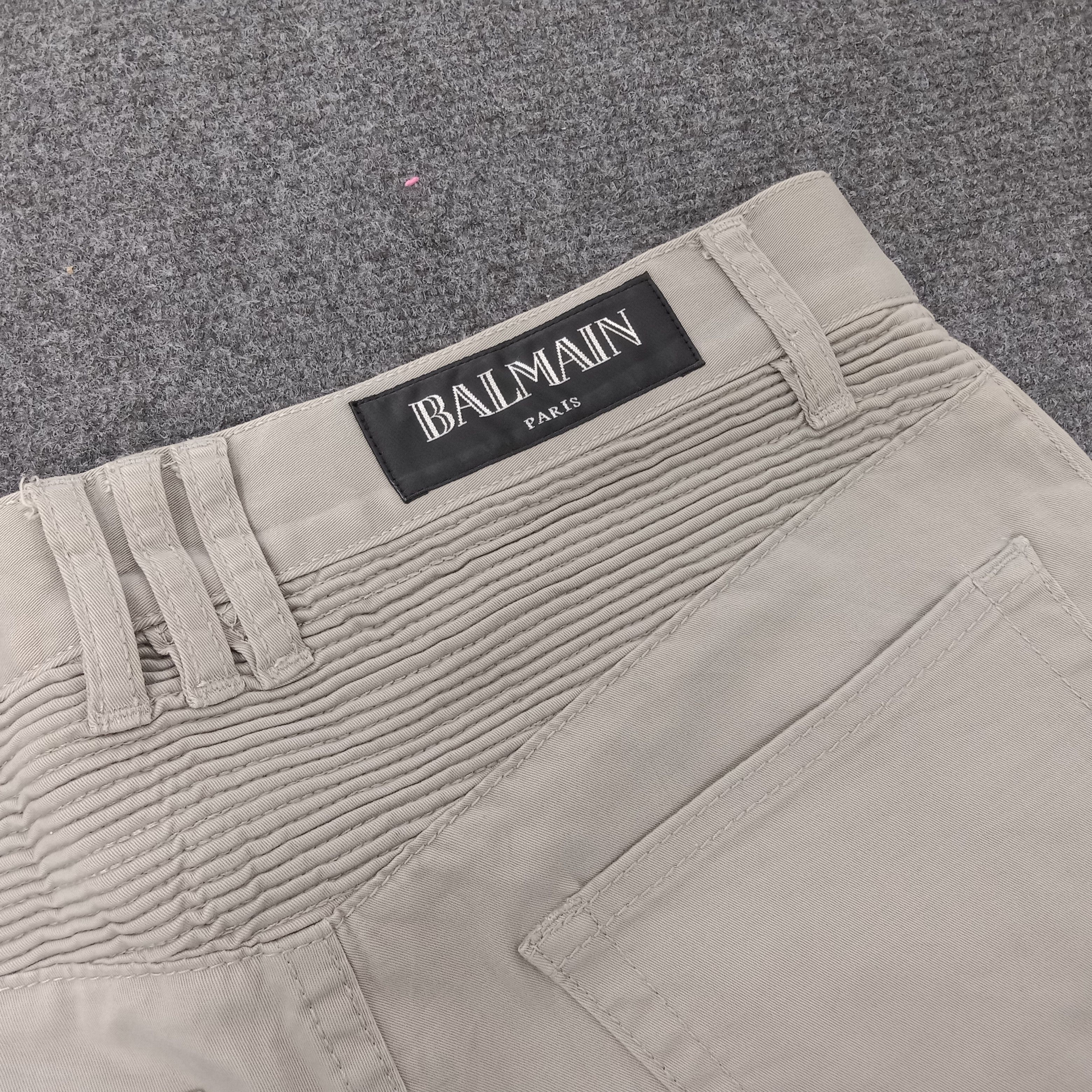 Vintage Vintage Balmain Paris Bikers Skinny Pants Size US 31 - 15 Thumbnail