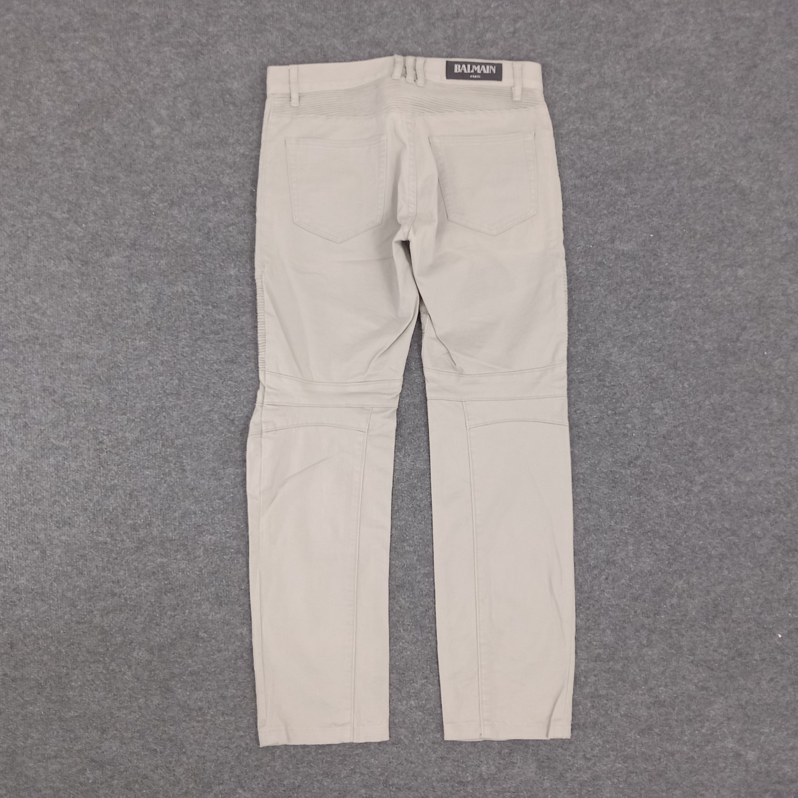 Vintage Vintage Balmain Paris Bikers Skinny Pants Size US 31 - 4 Thumbnail