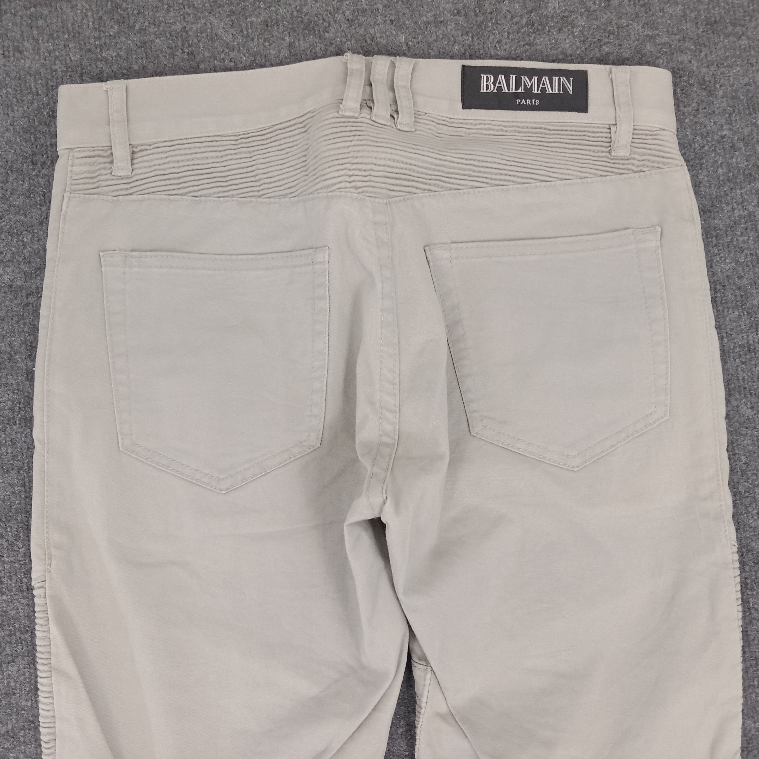 Vintage Vintage Balmain Paris Bikers Skinny Pants Size US 31 - 5 Thumbnail