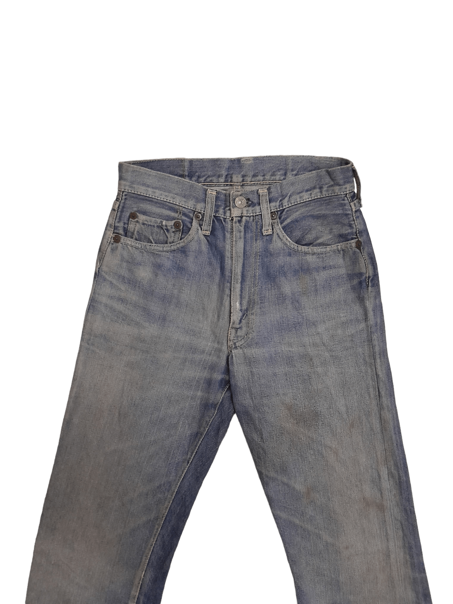 Levi's × Vintage 50s Levis 504ZXX Big E Selvedge USA Hidden Rivets Denim E826 Size US 26 / EU 42 - 9 Thumbnail