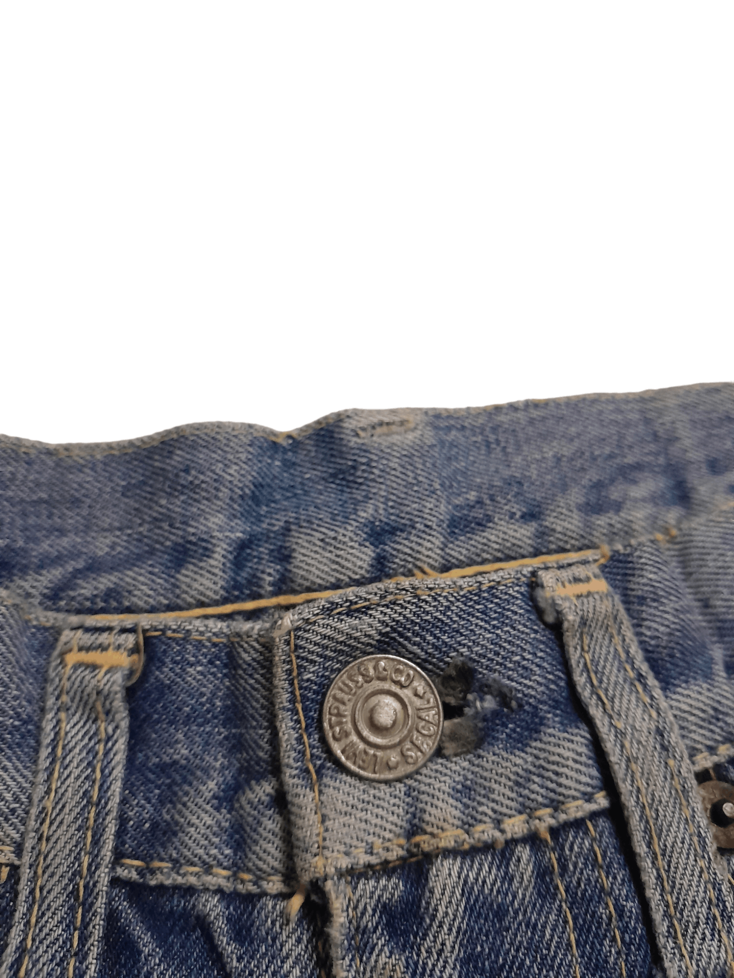 Levi's × Vintage 50s Levis 504ZXX Big E Selvedge USA Hidden Rivets Denim E826 Size US 26 / EU 42 - 10 Thumbnail