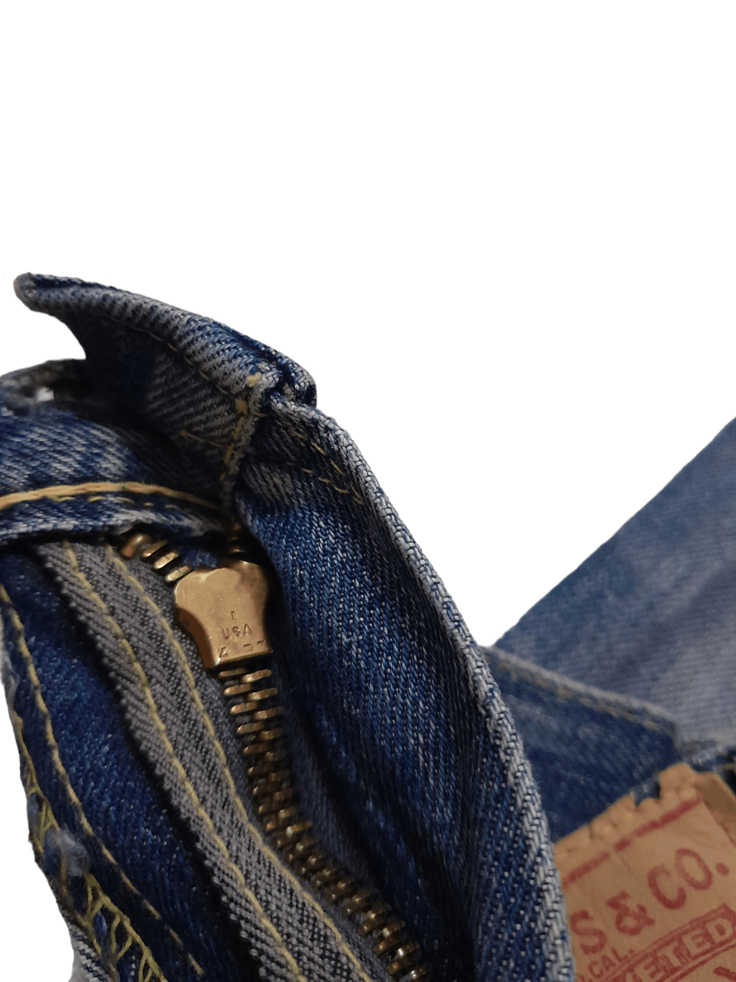Levi's × Vintage 50s Levis 504ZXX Big E Selvedge USA Hidden Rivets Denim E826 Size US 26 / EU 42 - 14 Thumbnail