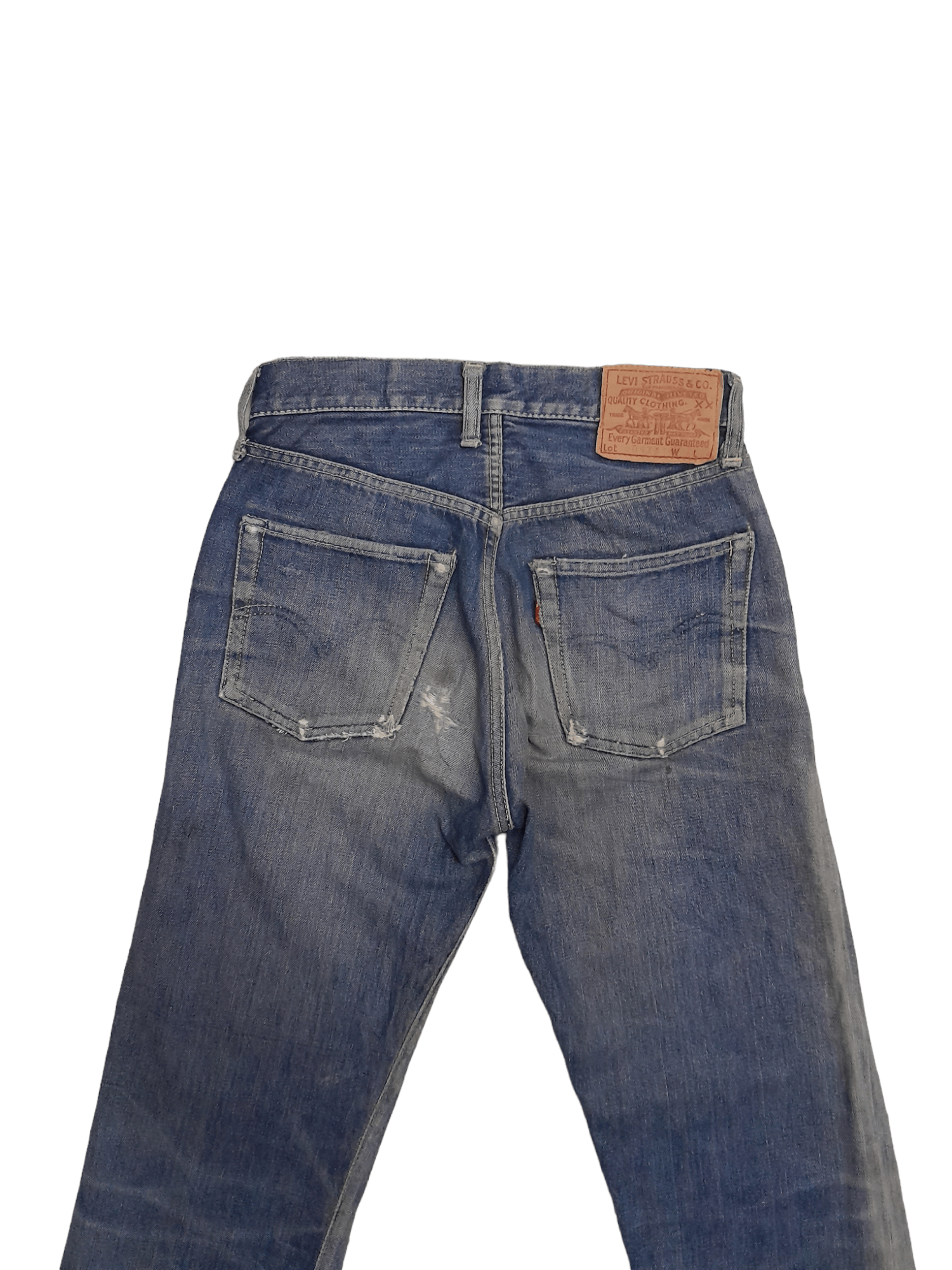 Levi's × Vintage 50s Levis 504ZXX Big E Selvedge USA Hidden Rivets Denim E826 Size US 26 / EU 42 - 2 Thumbnail