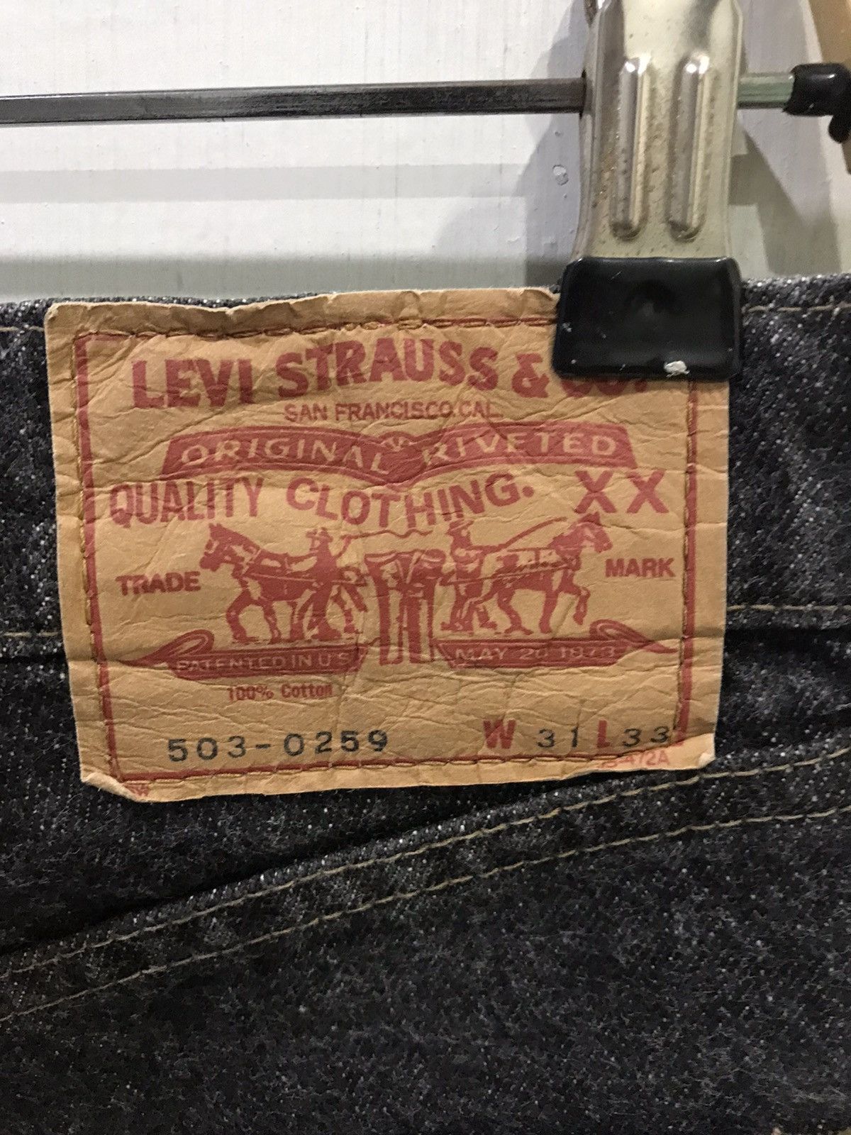 Levi's Levis 503 Black Denim Size US 30 / EU 46 - 14 Thumbnail