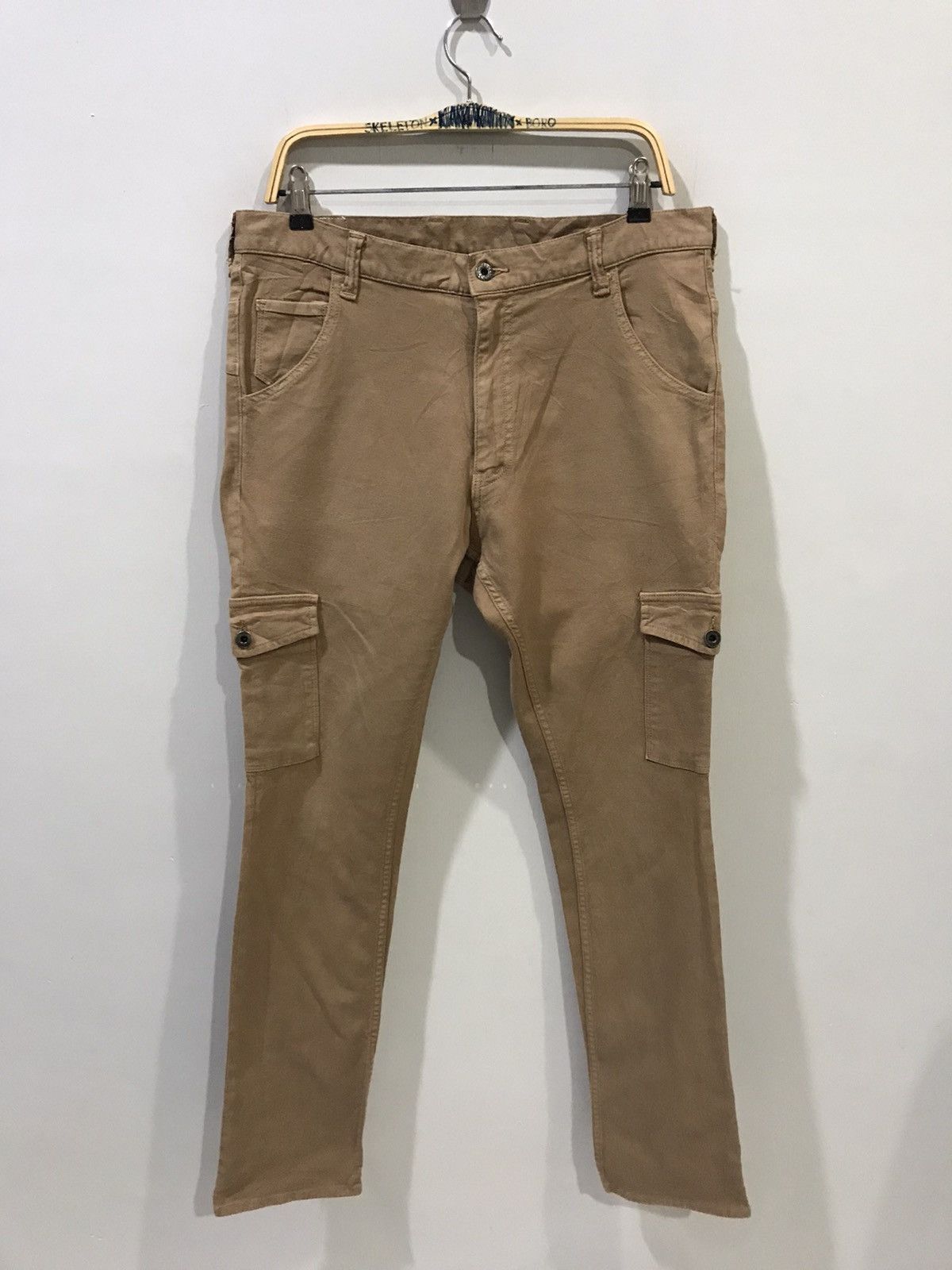 image of John Bull x Military Johnbull Japan Stretchable Skinny Cargo Pant in Khakis, Men's (Size 35)