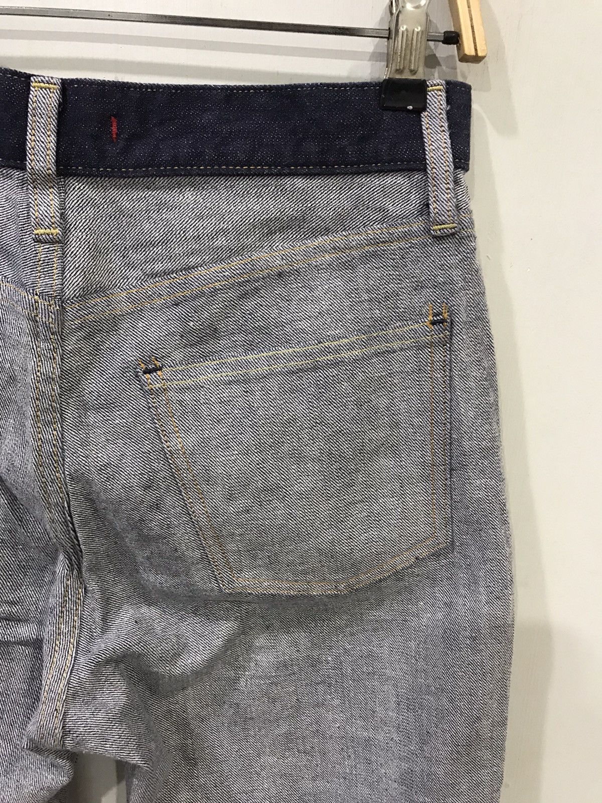 Japanese Brand RED CARD Inside Out Cropped Leg Denim Size US 29 - 6 Thumbnail